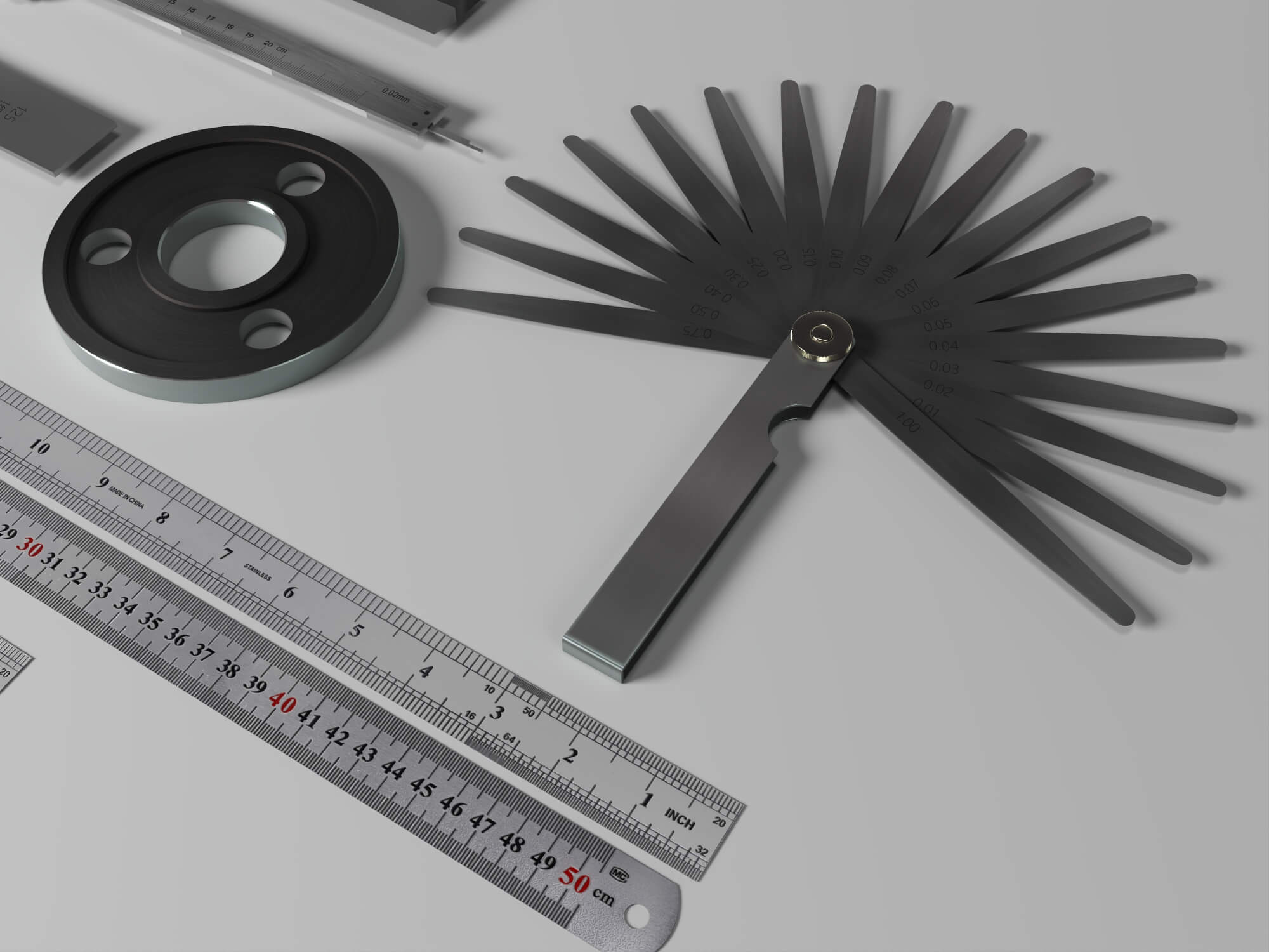 Engineering Measuring Tools 3D Model Pack 3D Model