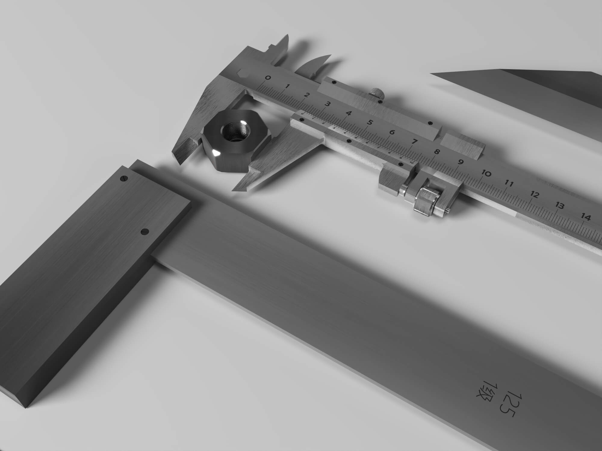Engineering Measuring Tools 3D Model Pack 3D Model