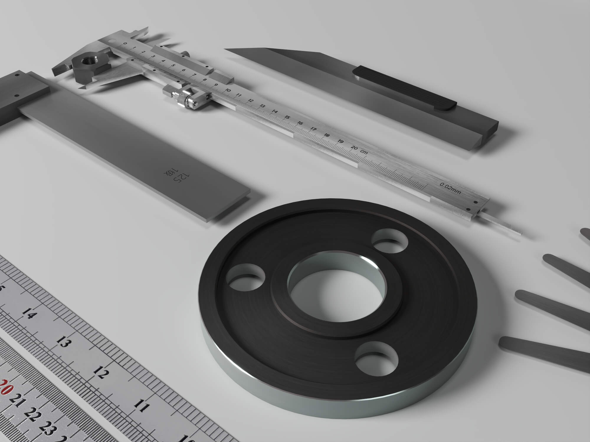 Engineering Measuring Tools 3D Model Pack 3D Model