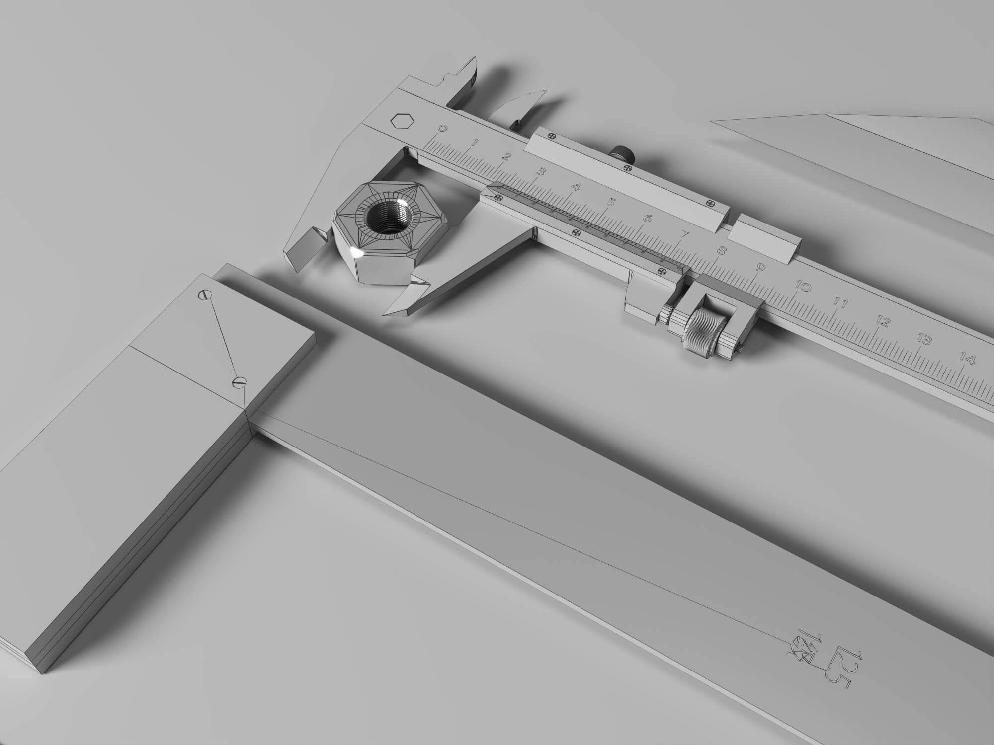 Engineering Measuring Tools 3D Model Pack 3D Model