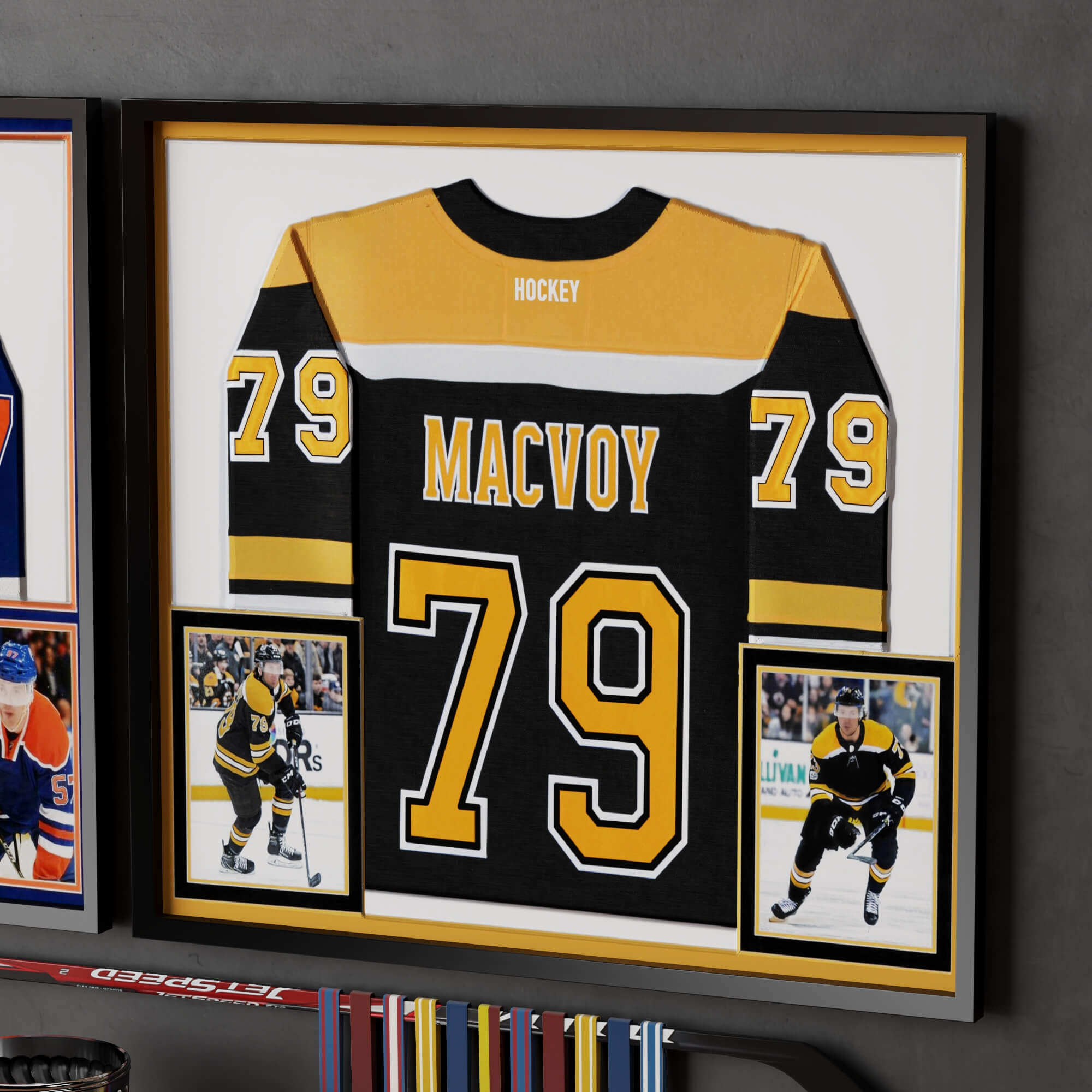 Hockey Sports Memorabilia Interior Decor Lowpoly 3D Scene 3D Model