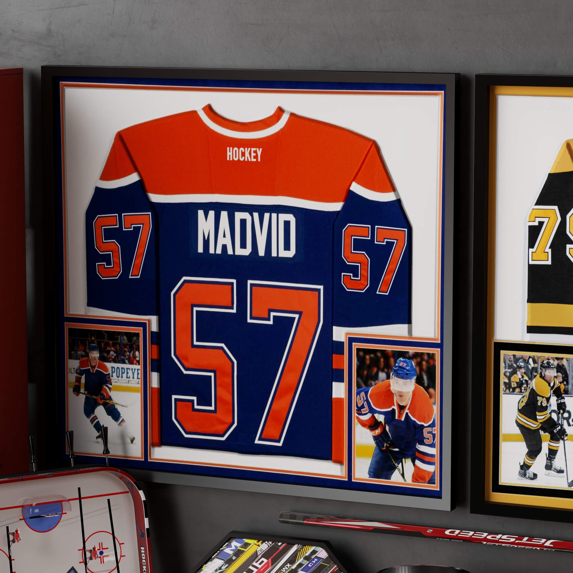 Hockey Sports Memorabilia Interior Decor Lowpoly 3D Scene 3D Model