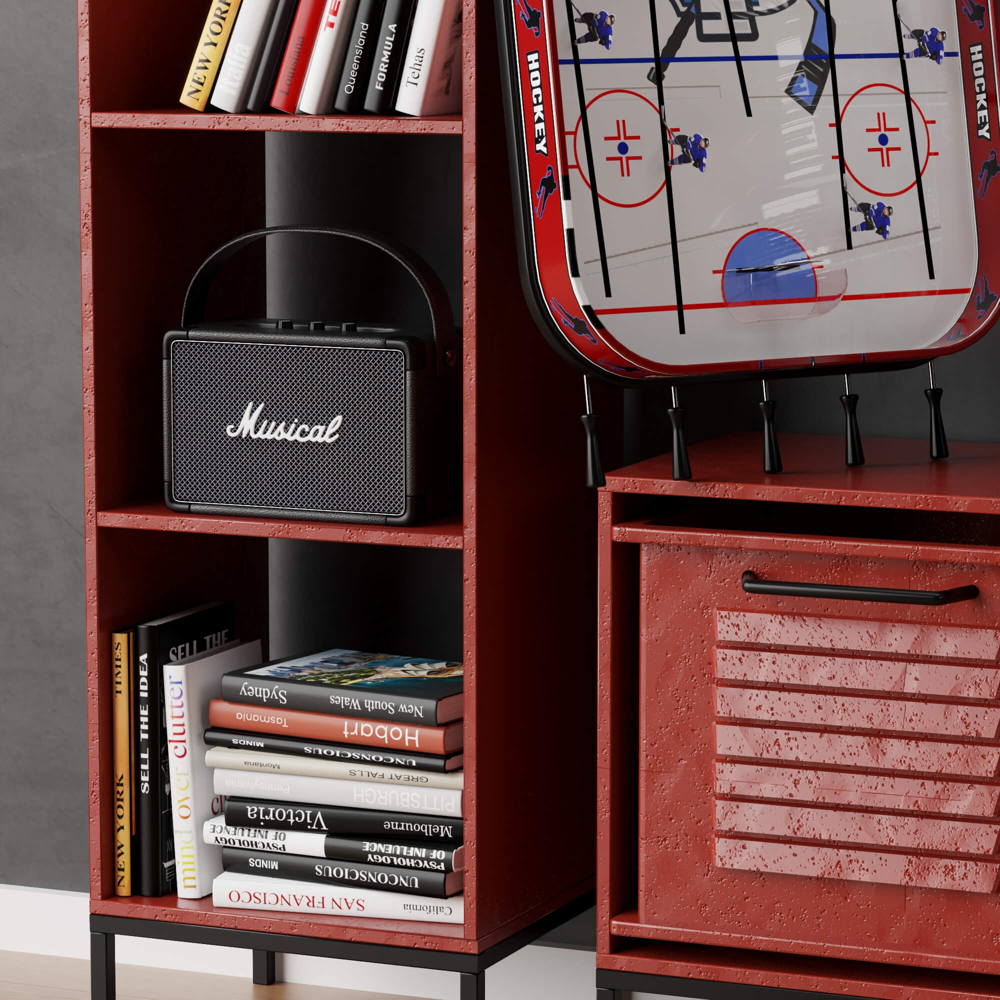 Hockey Sports Memorabilia Interior Decor Lowpoly 3D Scene 3D Model