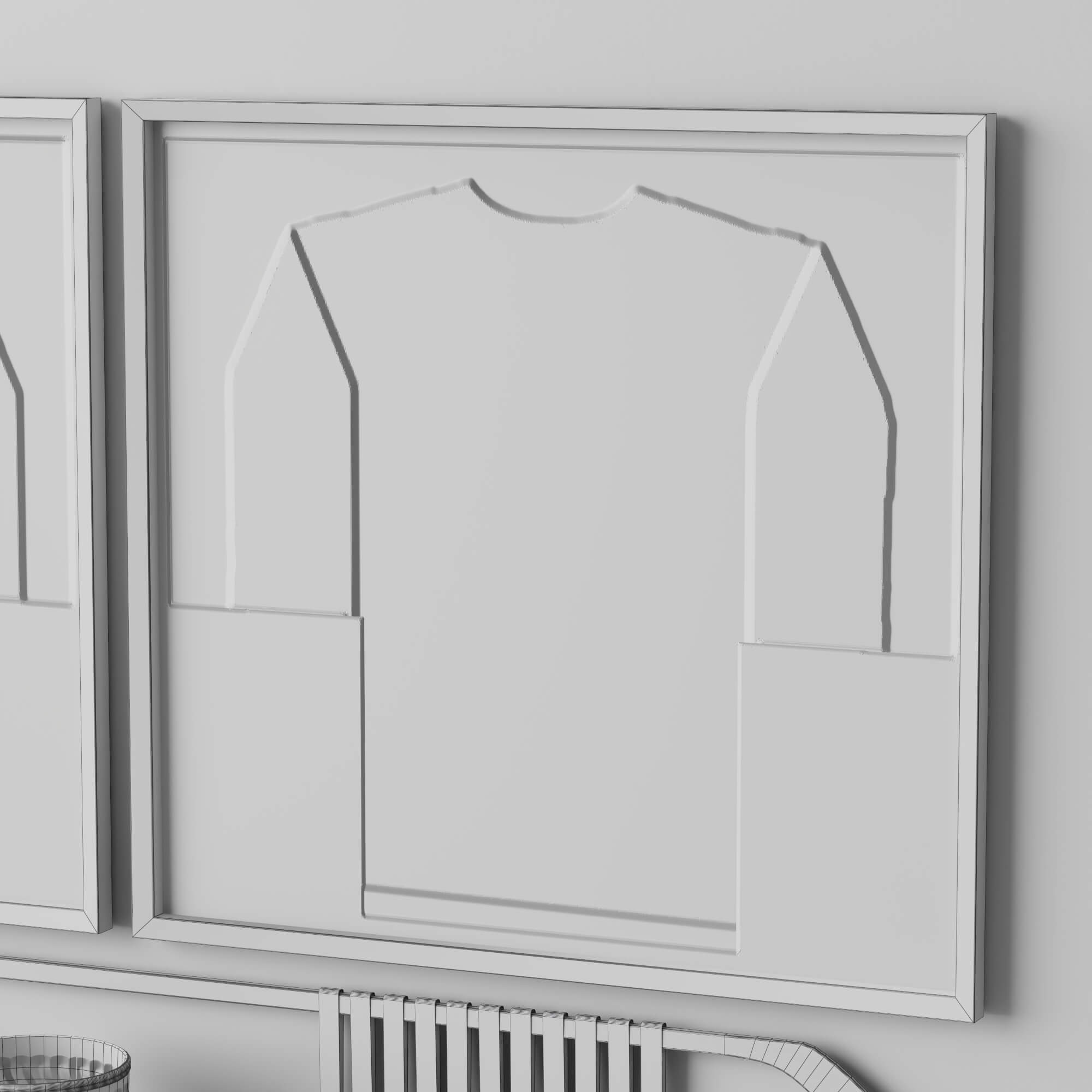 Hockey Sports Memorabilia Interior Decor Lowpoly 3D Scene 3D Model