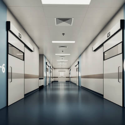 Hospital Operating Room Corridor Lowpoly 3D Scene