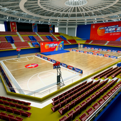 Indoor Basketball Arena Stadium