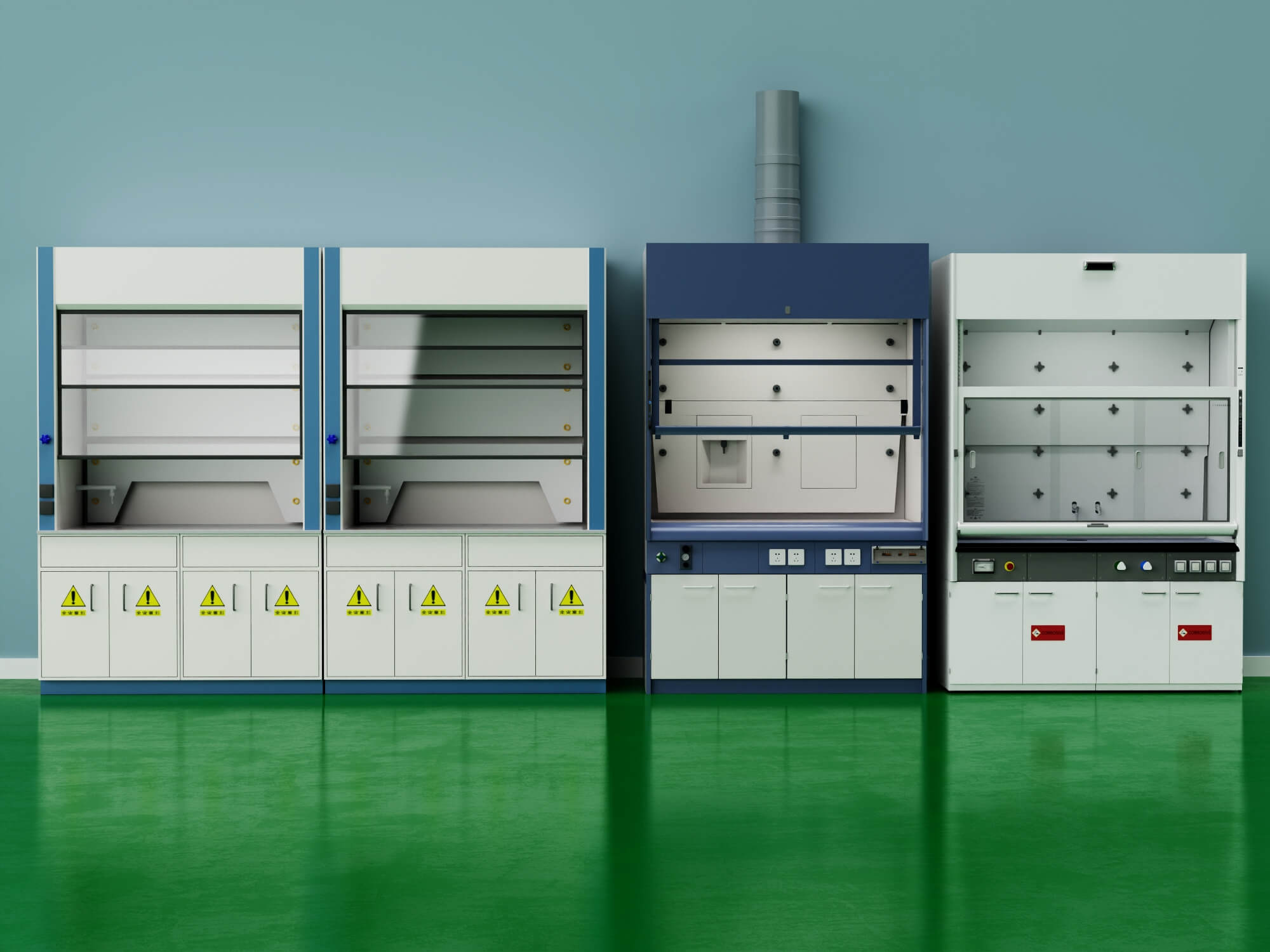 Laboratory Fume Hood Asset Pack 3D Model