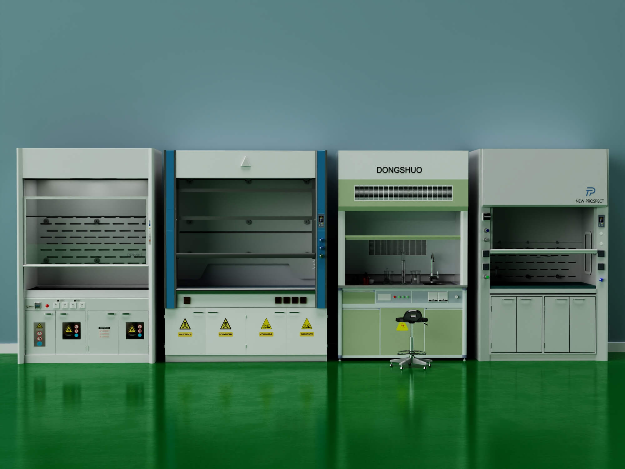Laboratory Fume Hood Asset Pack 3D Model