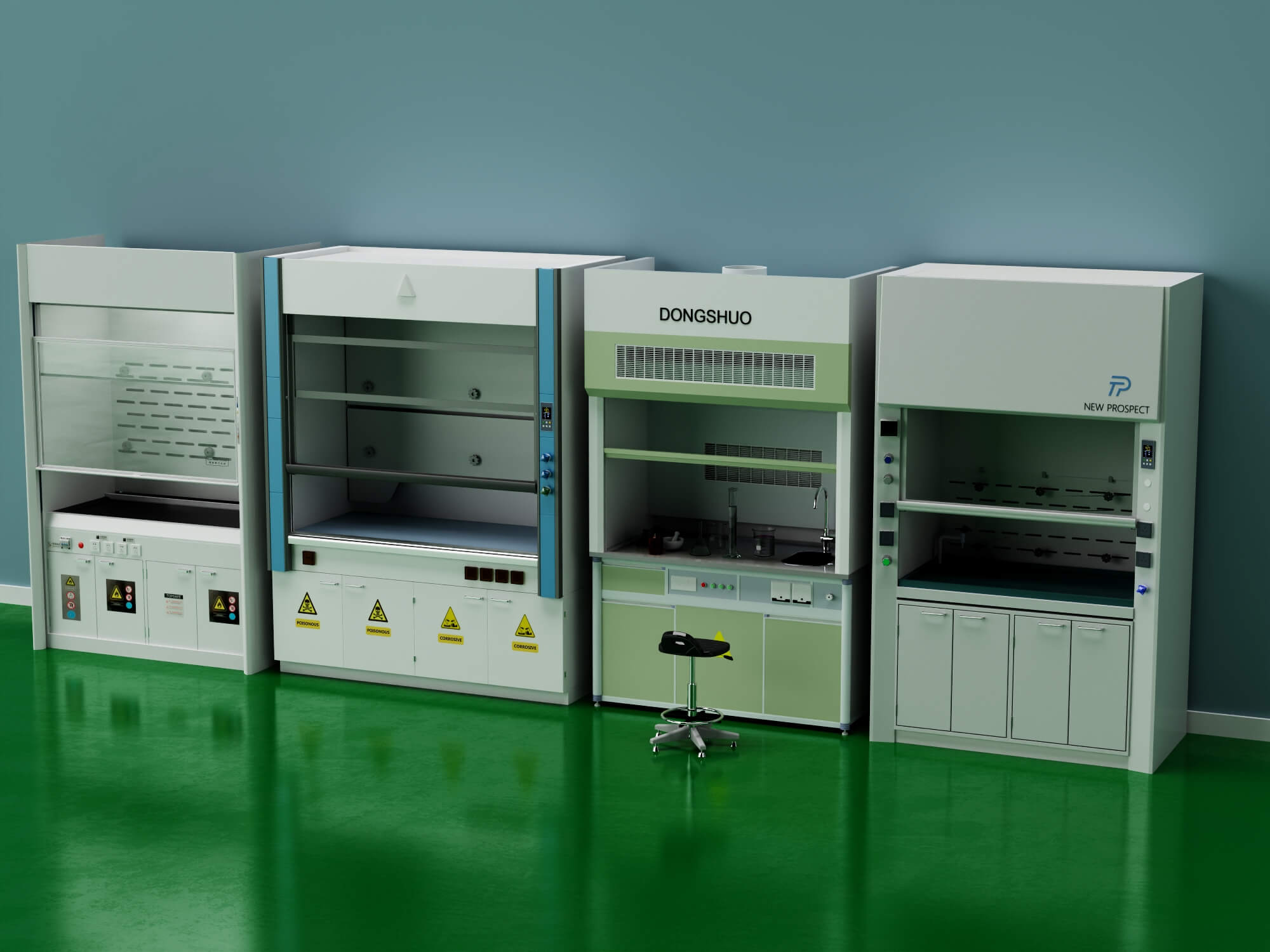 Laboratory Fume Hood Asset Pack 3D Model