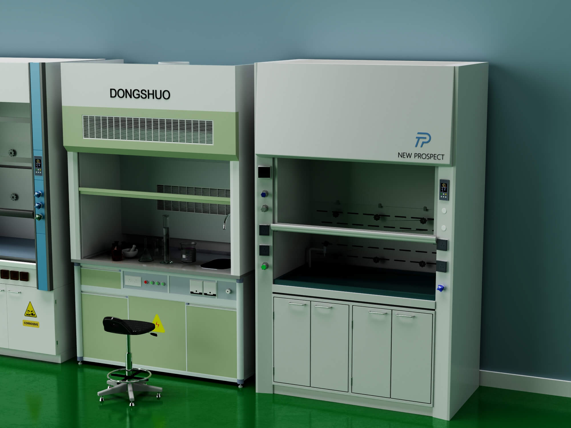 Laboratory Fume Hood Asset Pack 3D Model