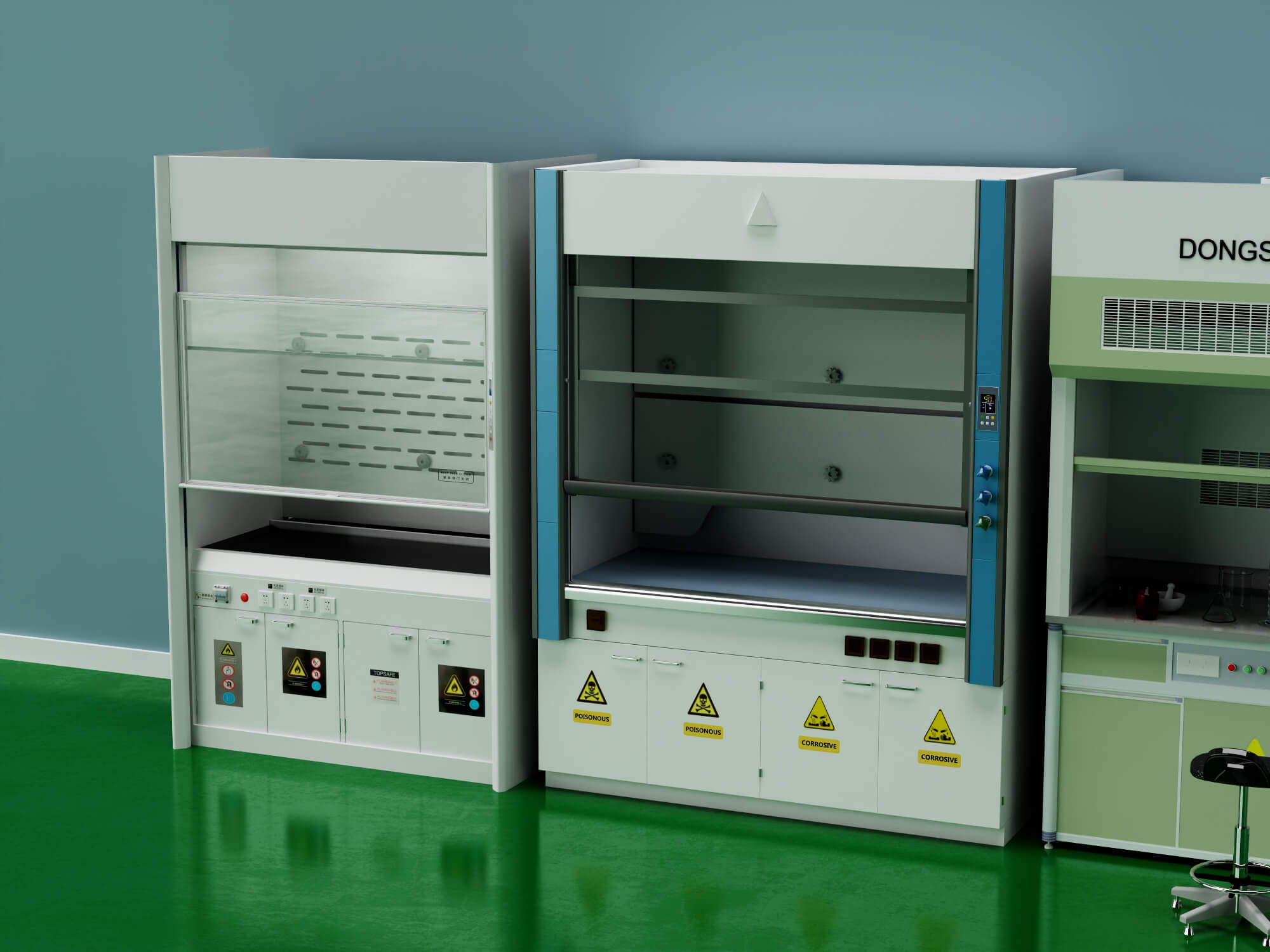 Laboratory Fume Hood Asset Pack 3D Model