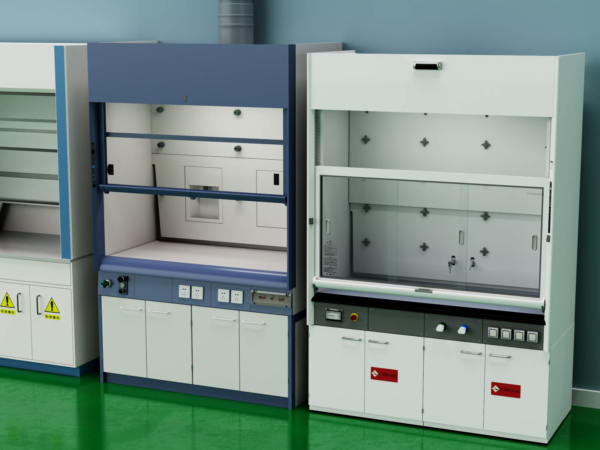 Laboratory Fume Hood Asset Pack 3D Model