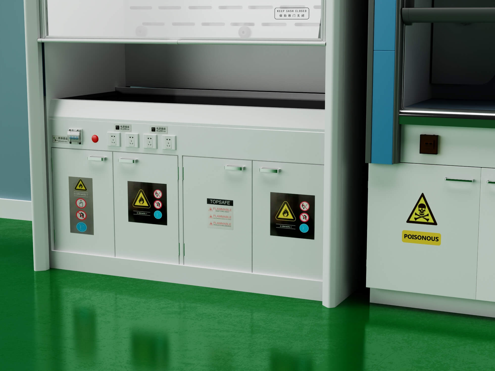 Laboratory Fume Hood Asset Pack 3D Model