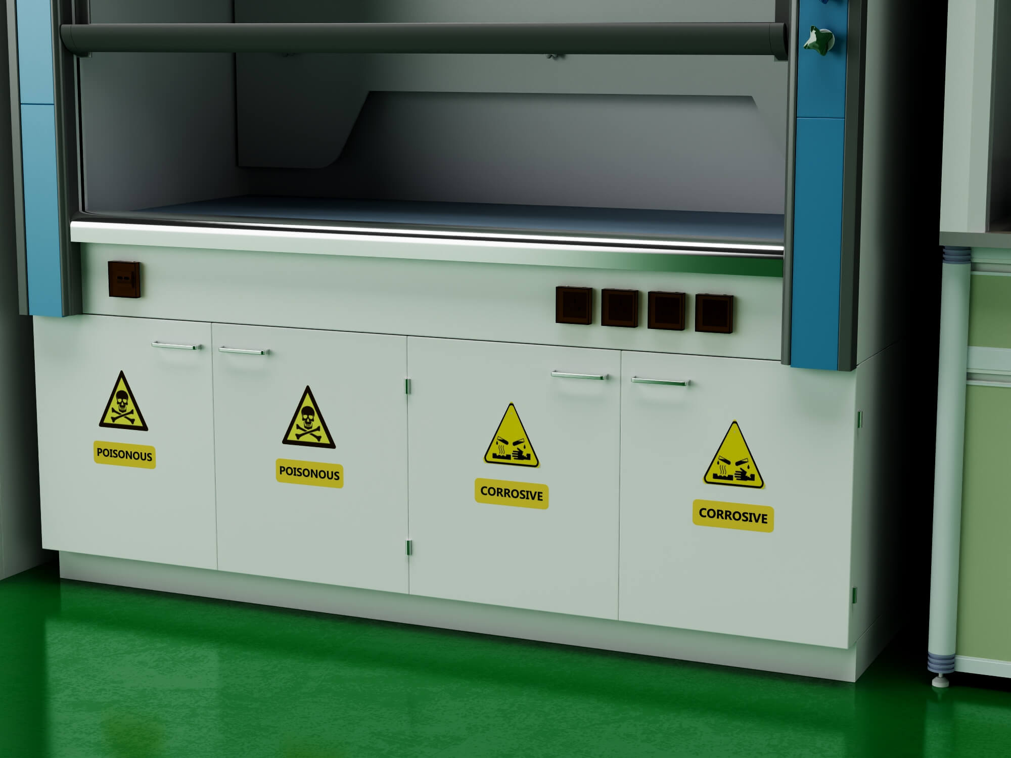 Laboratory Fume Hood Asset Pack 3D Model