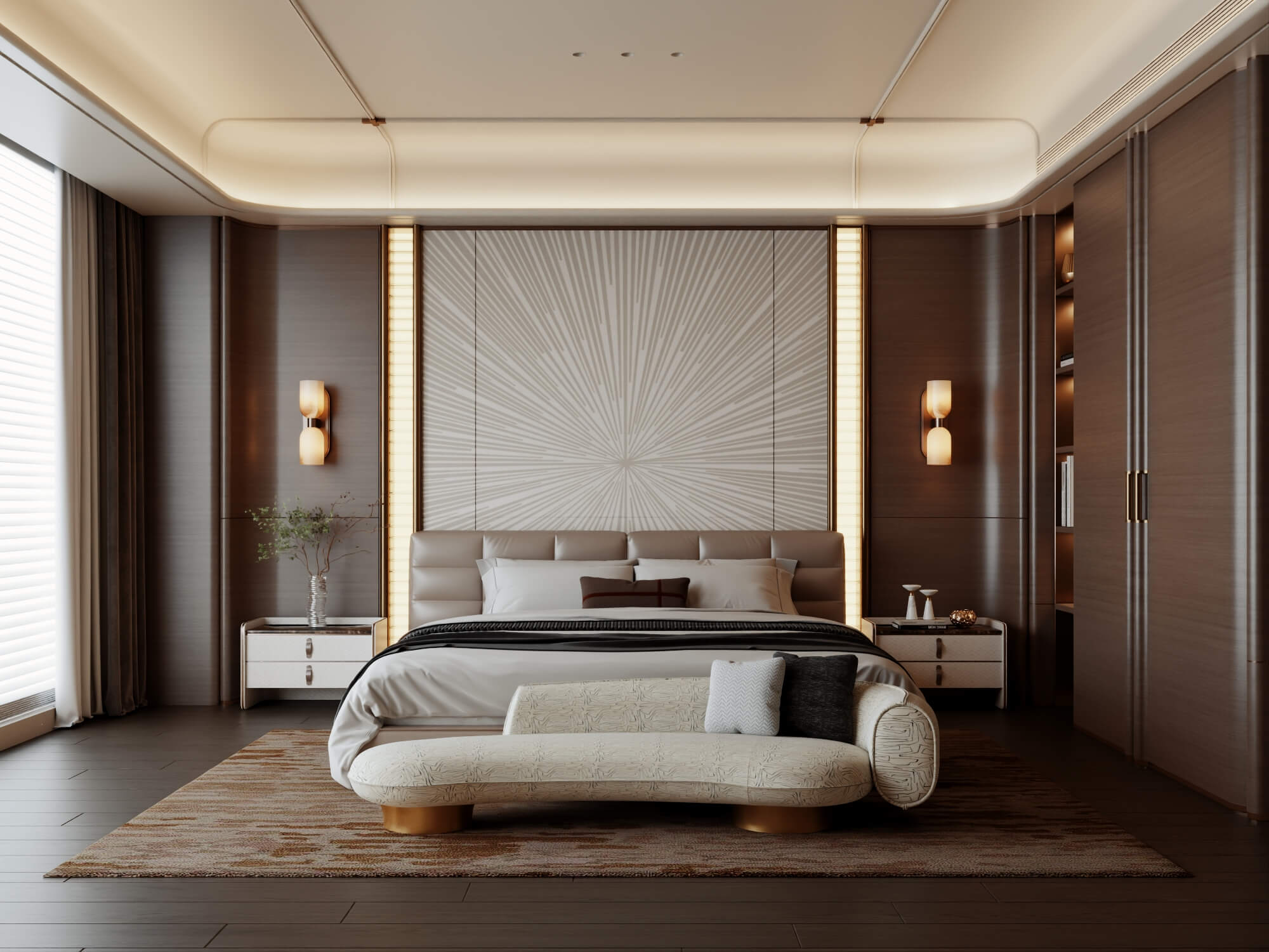 Luxury Modern Master Bedroom Interior 3D Model 3D Model