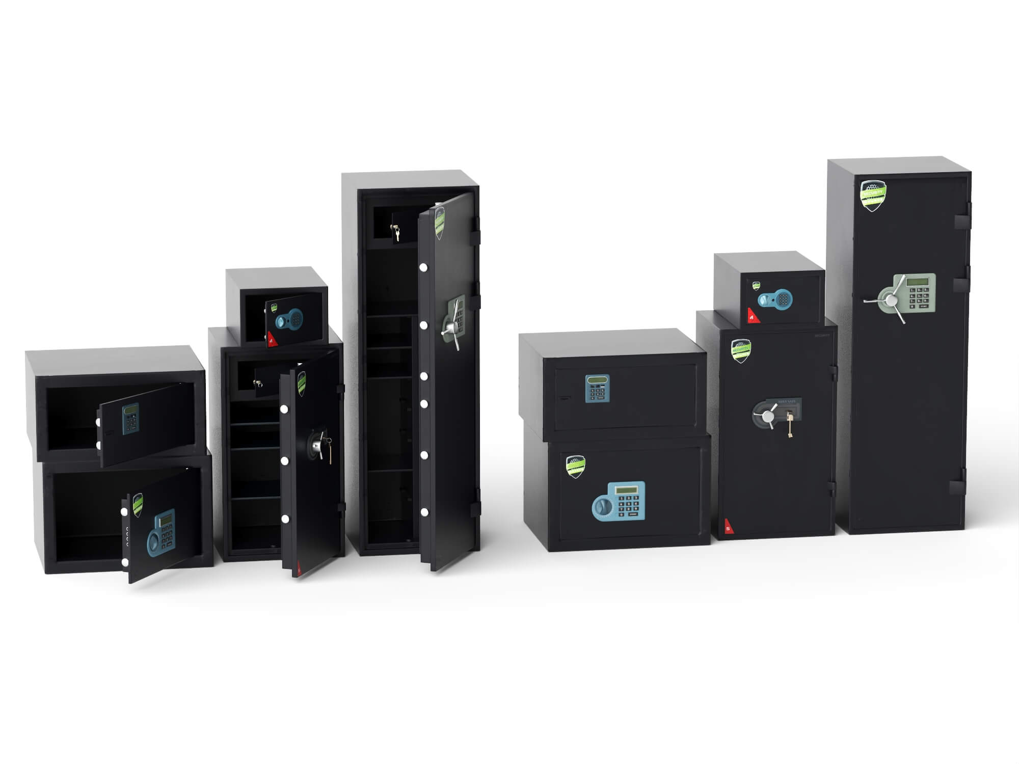 Modern Electronic Safes 3D Model Pack 3D Model