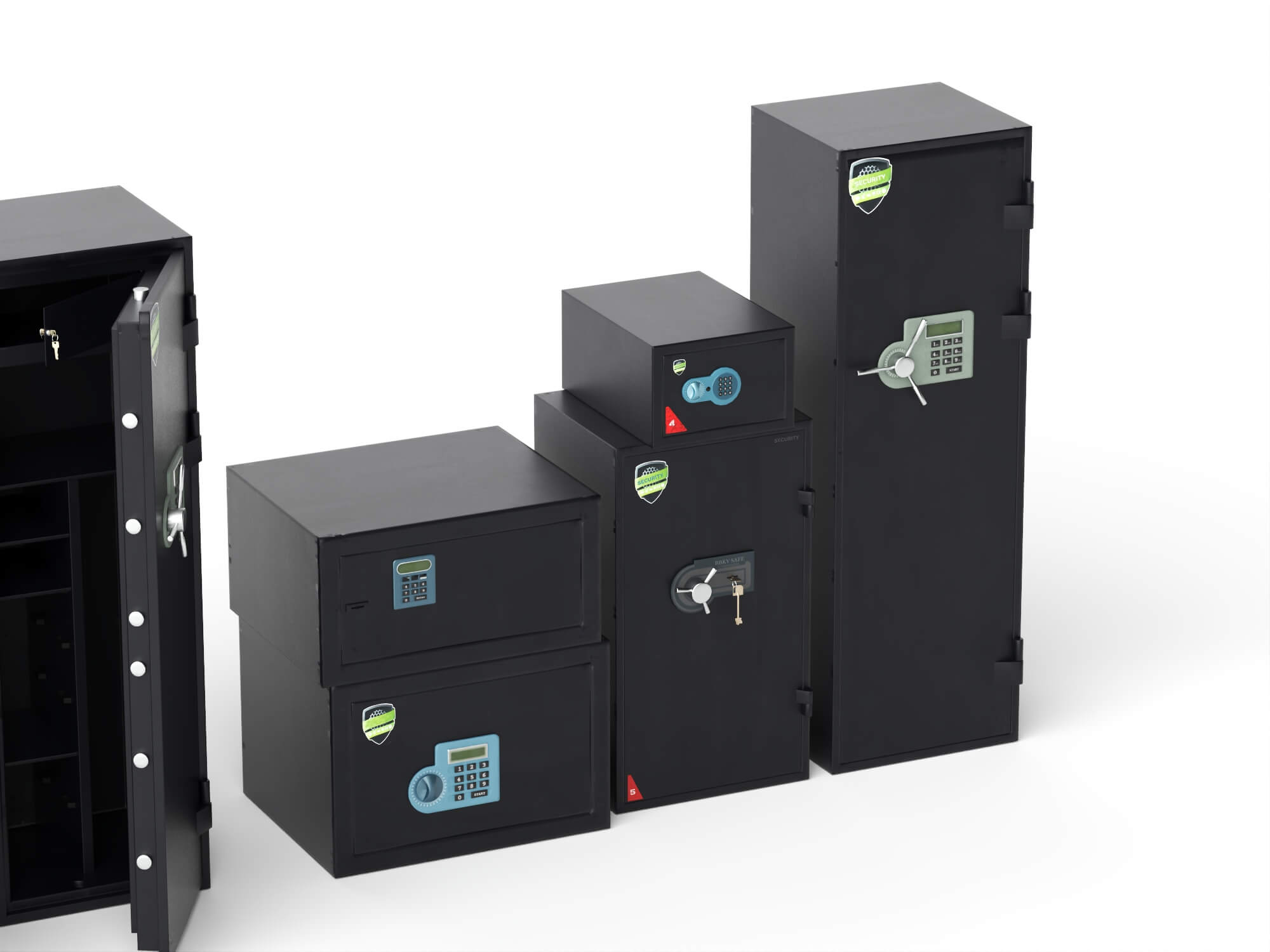 Modern Electronic Safes 3D Model Pack 3D Model