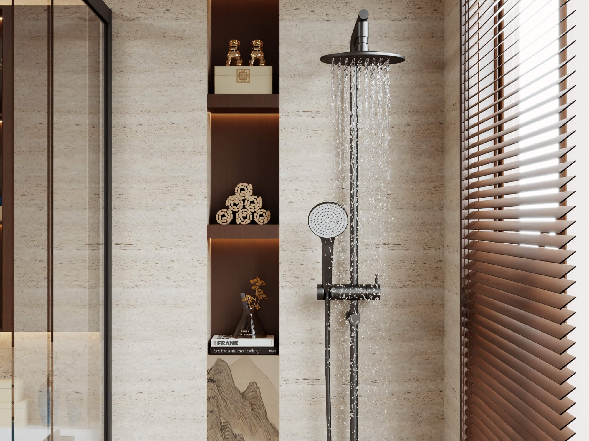 Modern Luxury Bathroom Interior 3D Model 3D Model