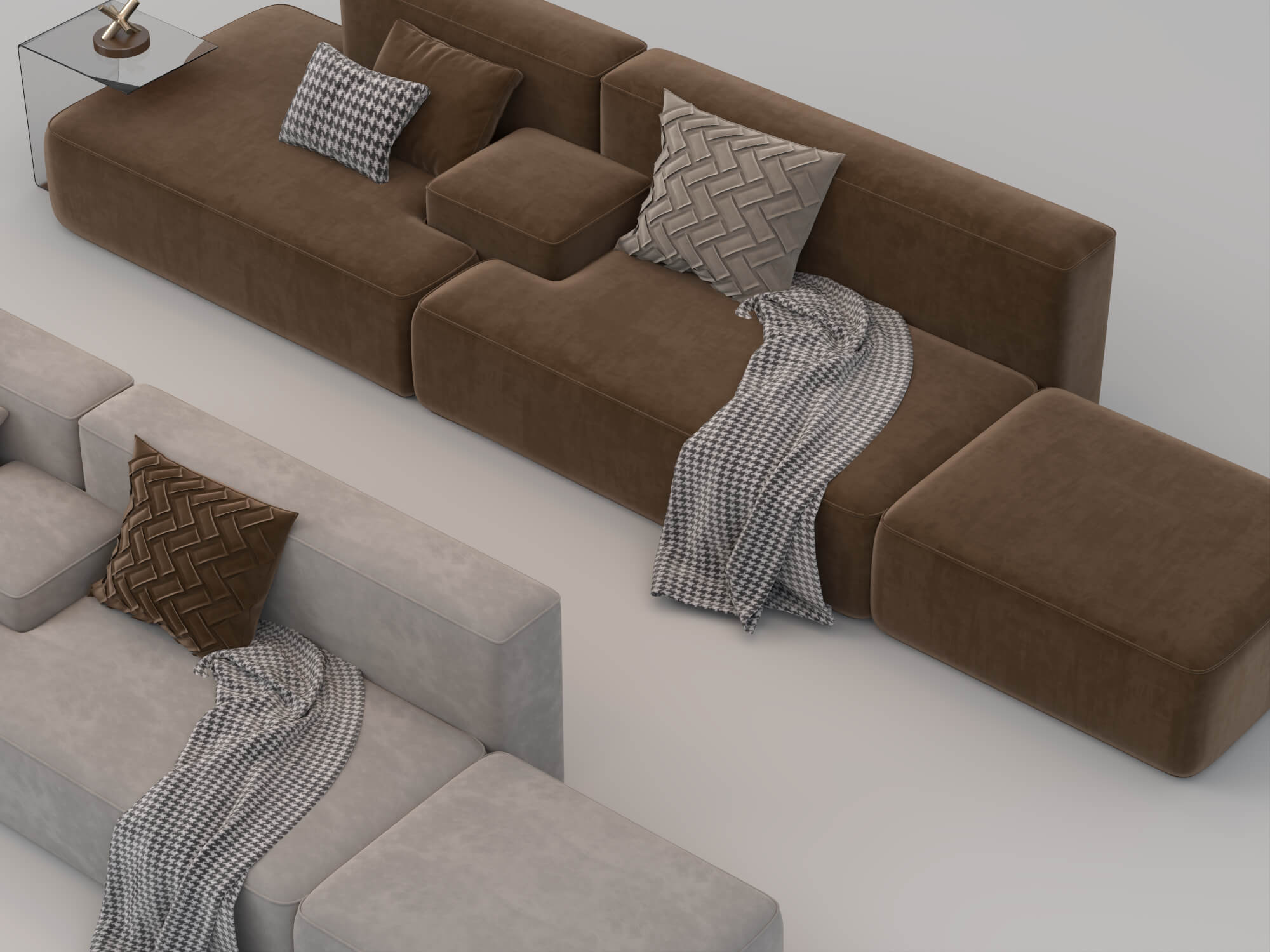 Modular Sectional Sofas 3D Model Pack 3D Model