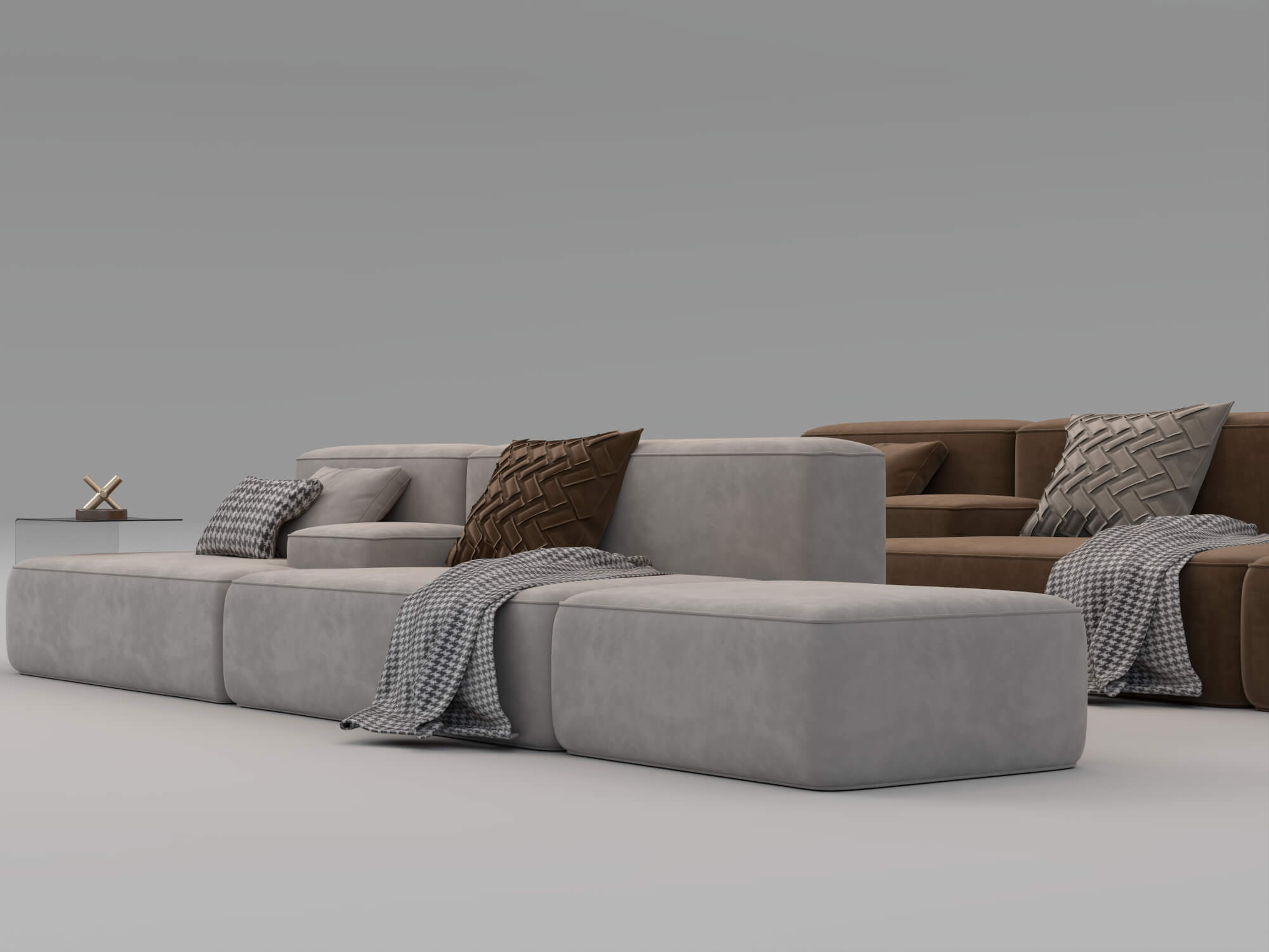 Modular Sectional Sofas 3D Model Pack 3D Model