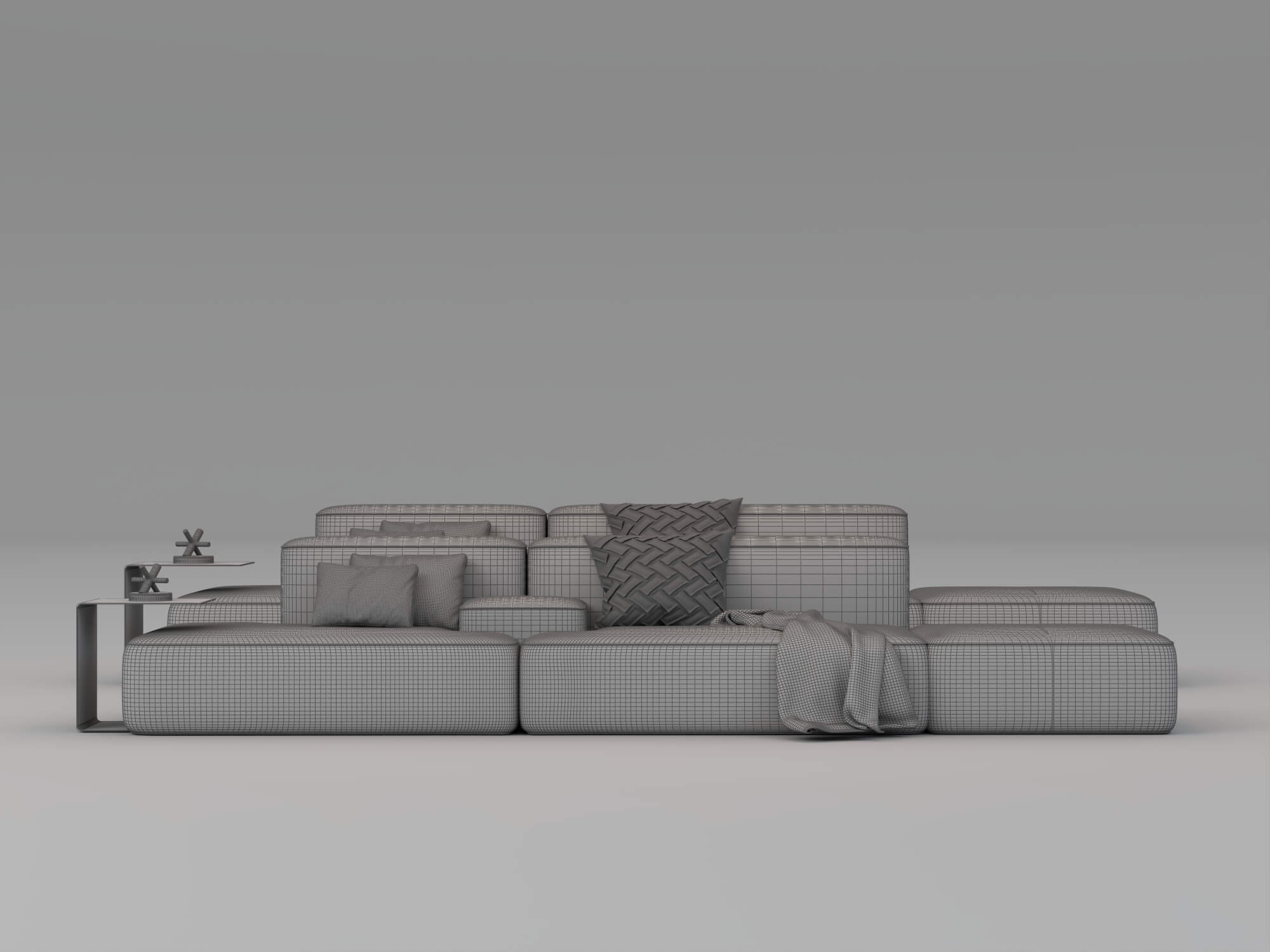 Modular Sectional Sofas 3D Model Pack 3D Model