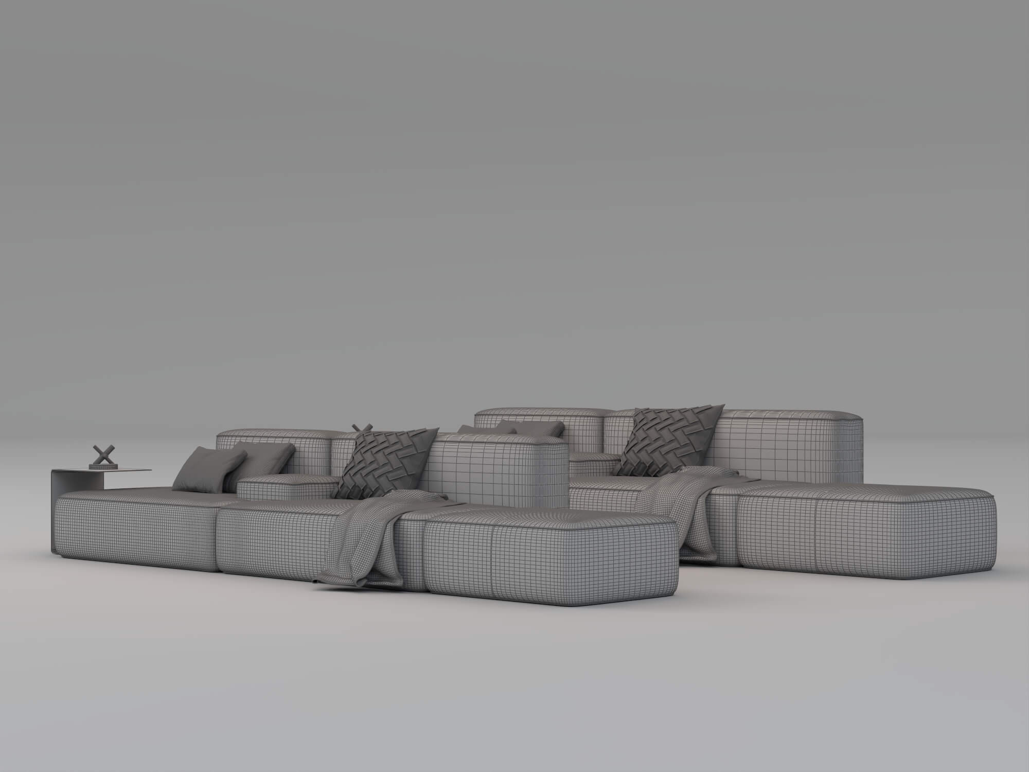 Modular Sectional Sofas 3D Model Pack 3D Model