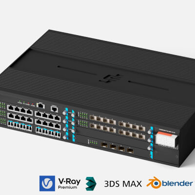 Network Switch 3D Model