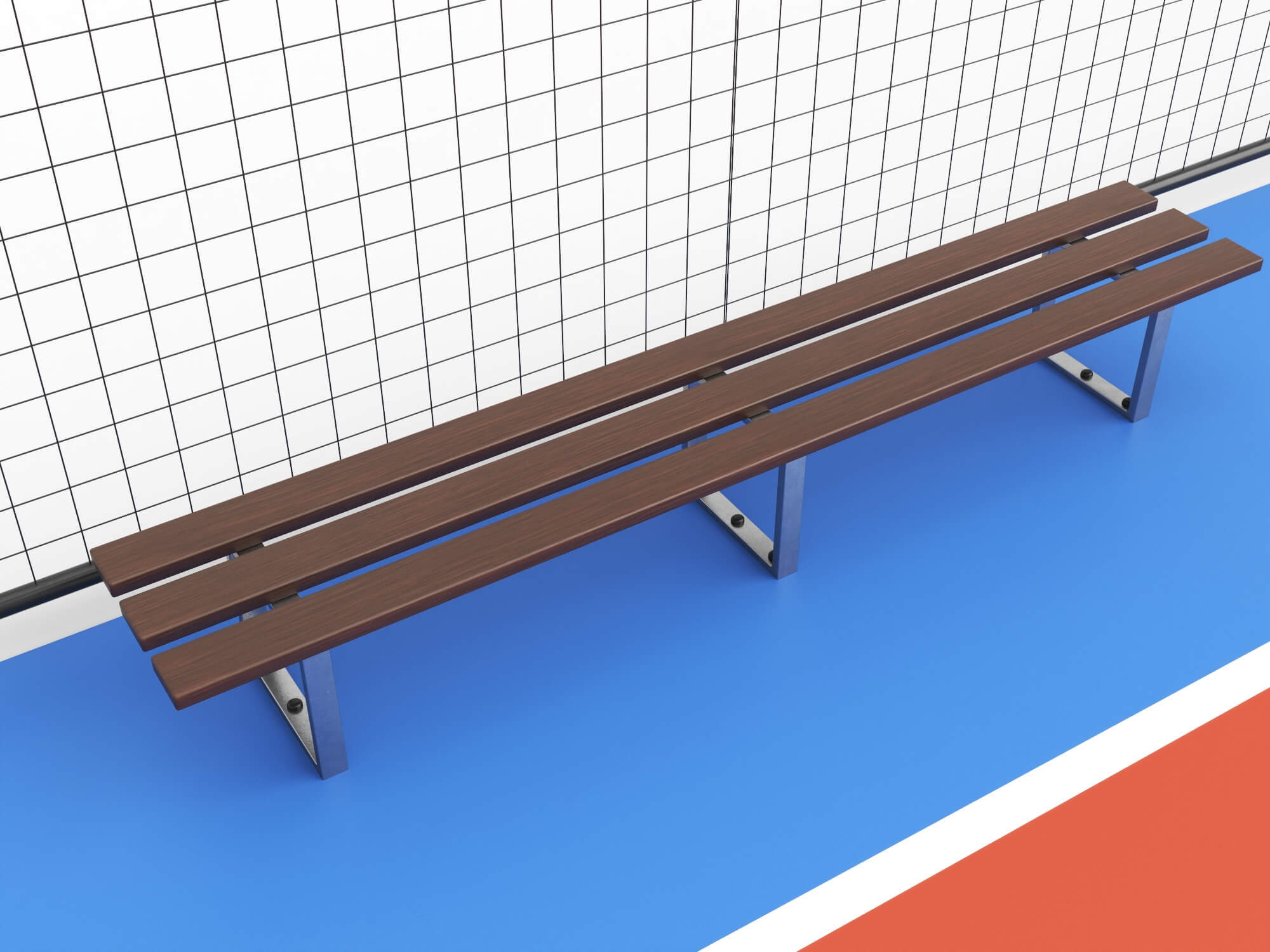 Outdoor Multi Sport Court Collection 3D Model
