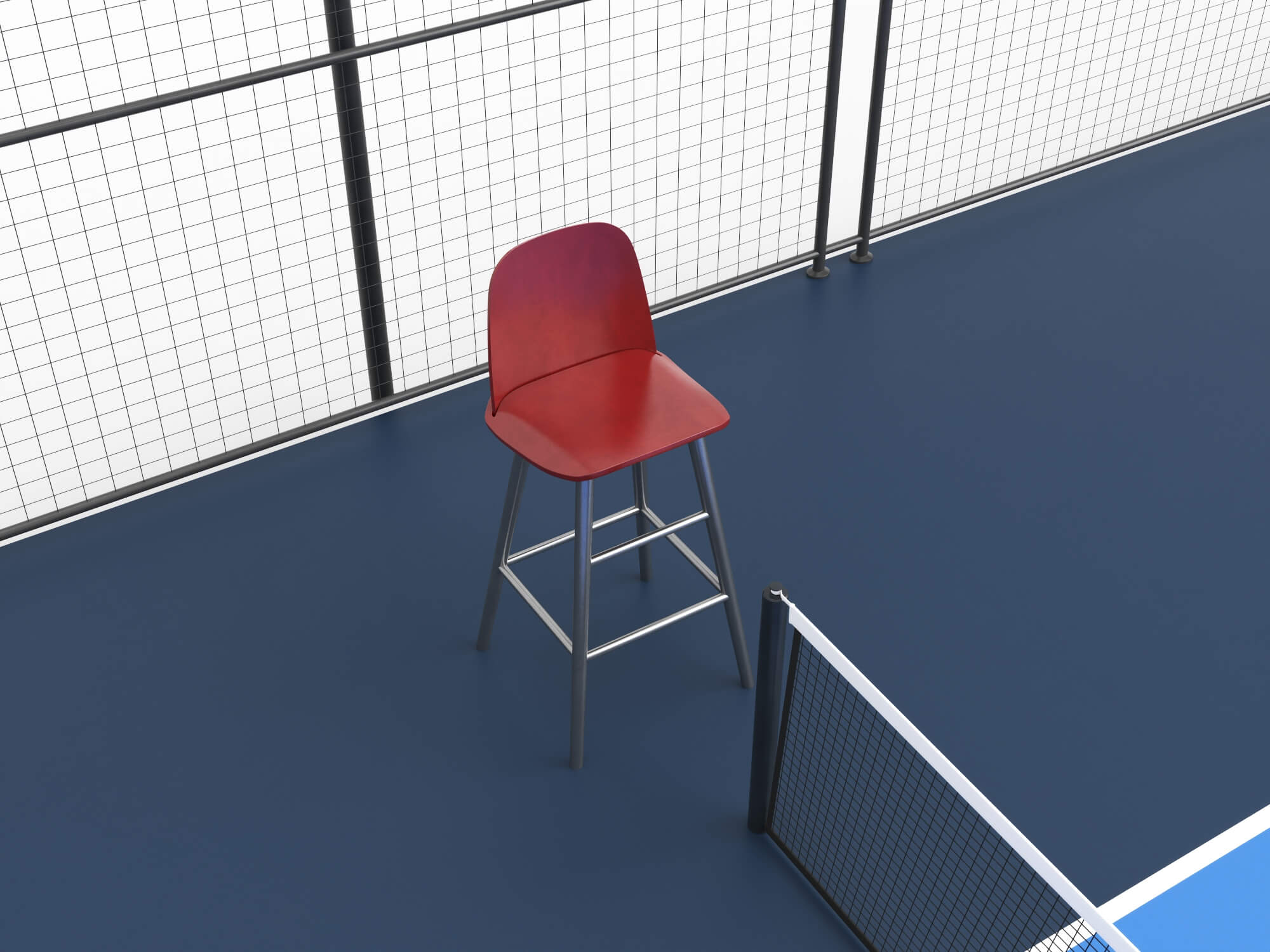 Outdoor Multi Sport Court Collection 3D Model