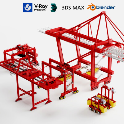 Port Container Crane Asset Pack