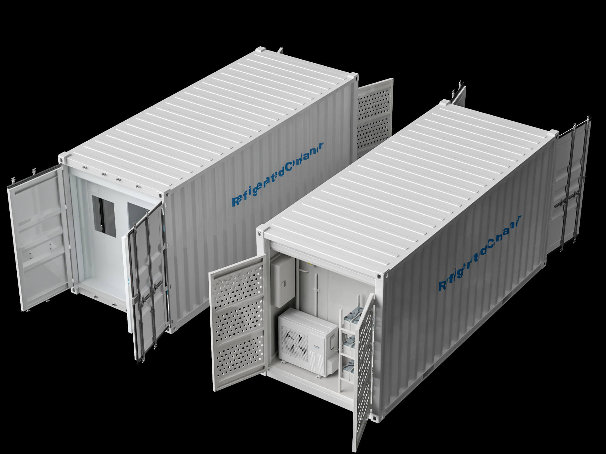 Refrigerated Container 3D Model 3D Model