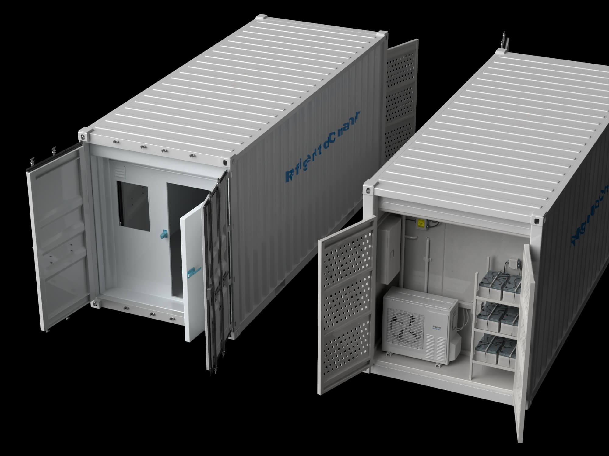 Refrigerated Container 3D Model 3D Model