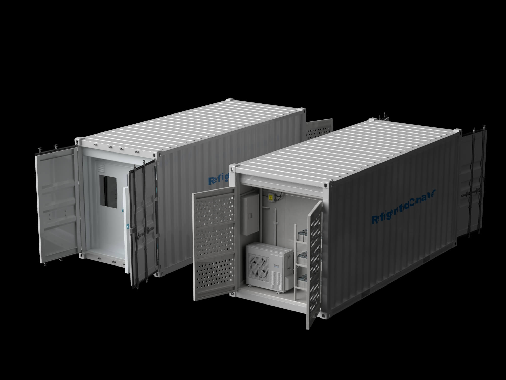 Refrigerated Container 3D Model 3D Model