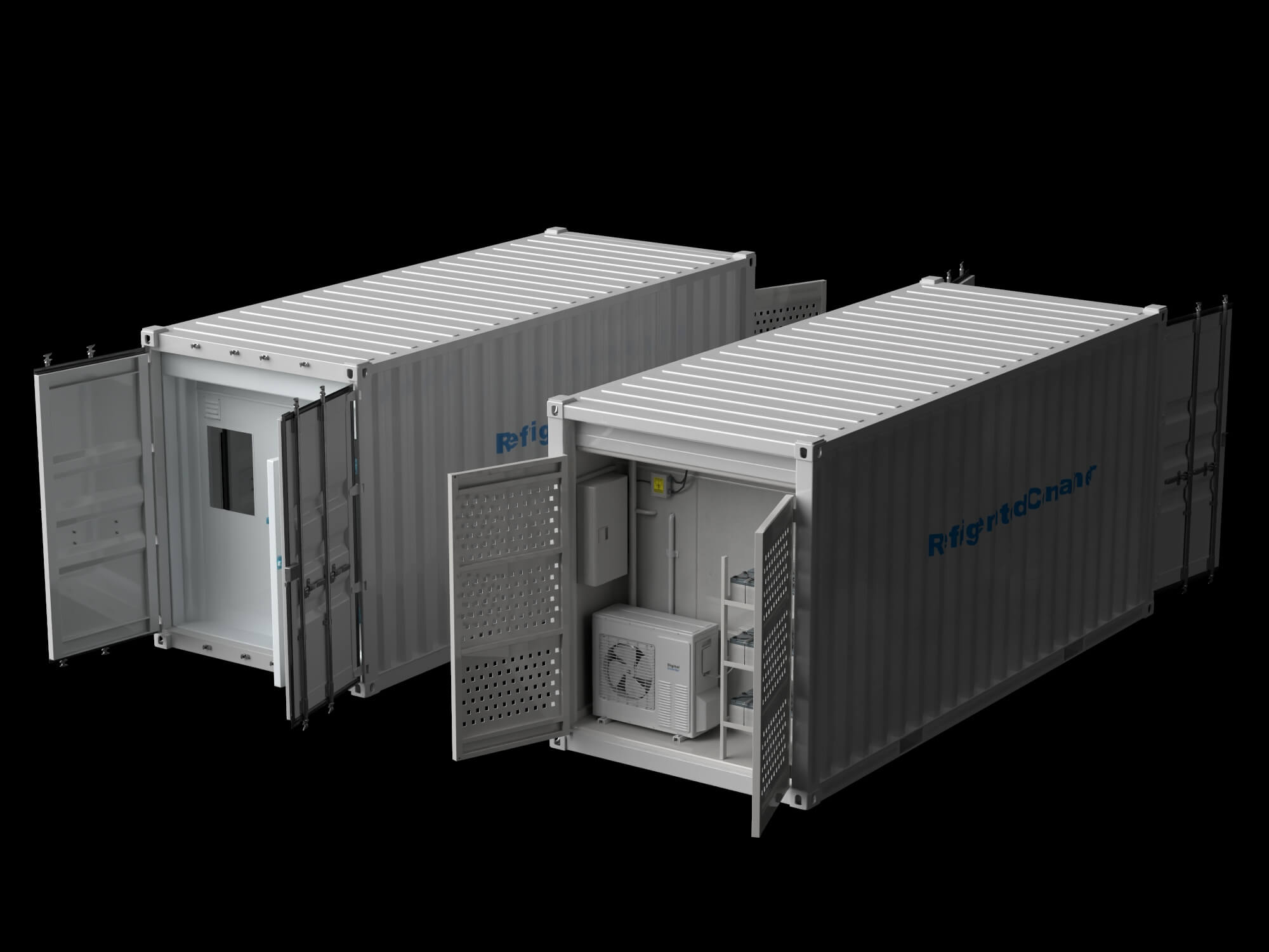 Refrigerated Container 3D Model 3D Model