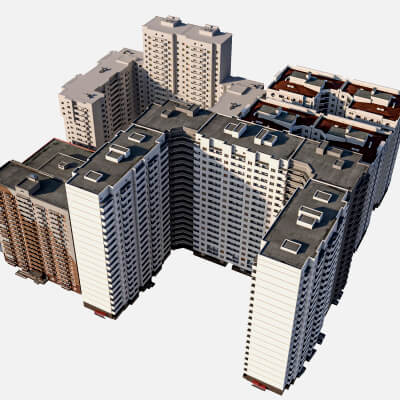 Residential Apartment Building Complex Pack