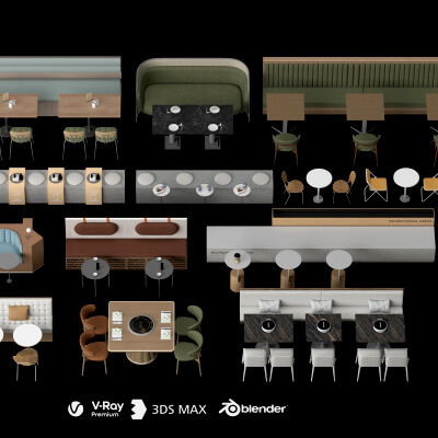 Restaurant Booth and Dining Furniture Pack