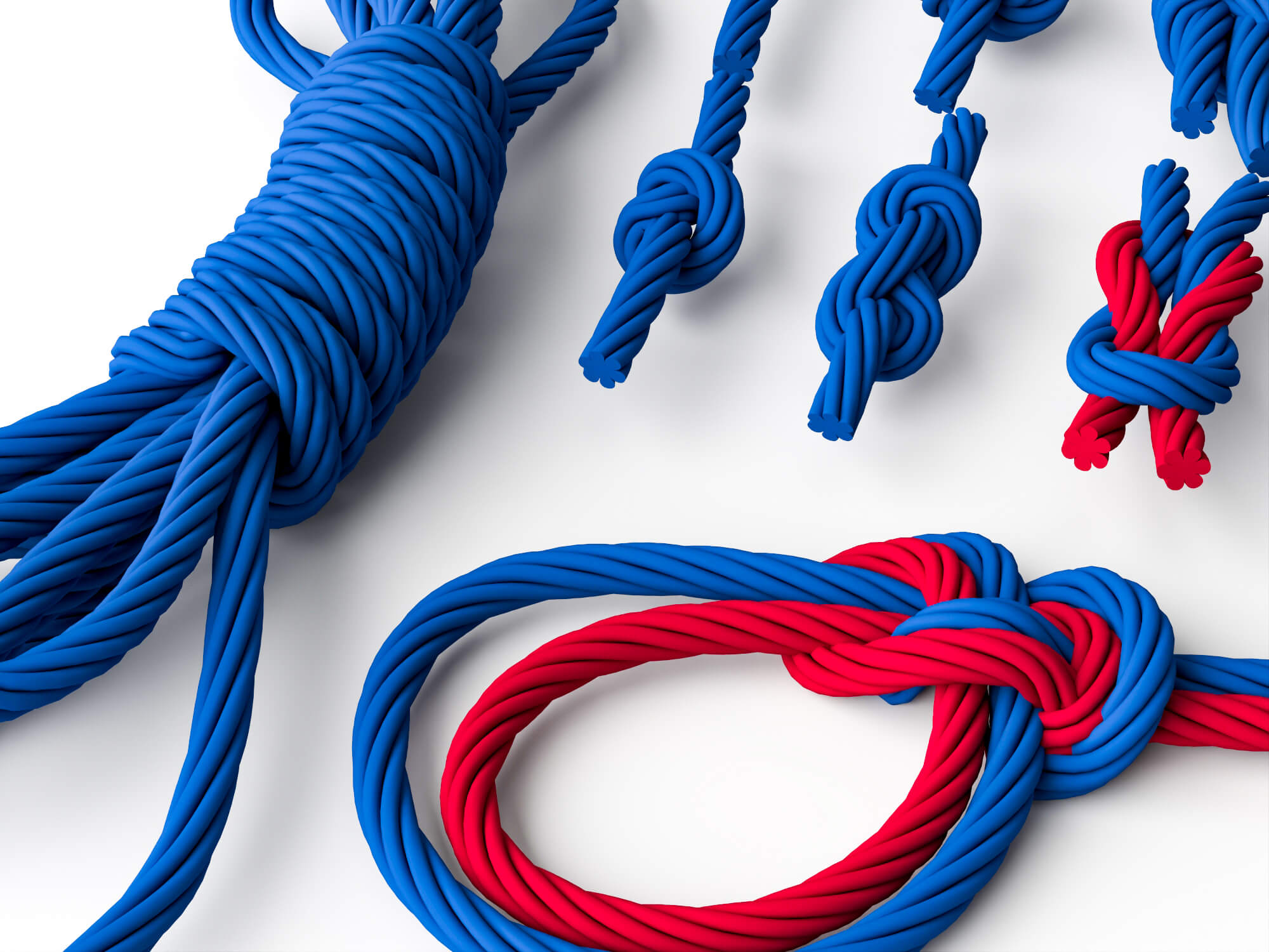 Rope Knots 3d Model Pack 3D Model