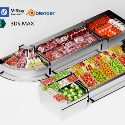 Supermarket Refrigerated Display Counters