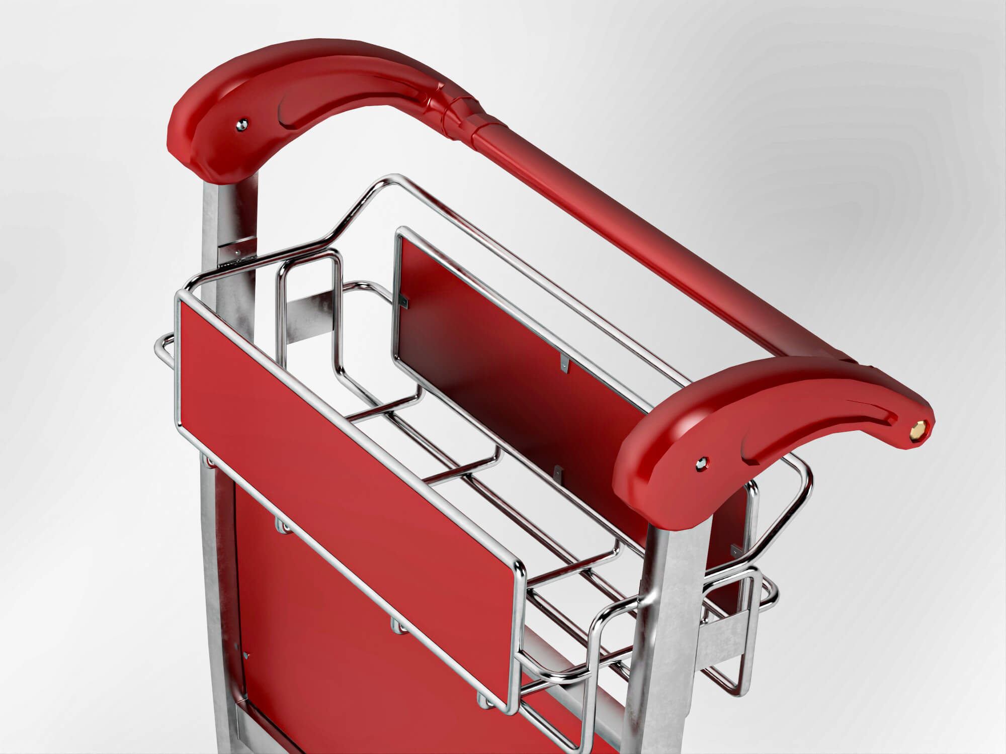 Airport Luggage Trolley 3d Model 3D Model