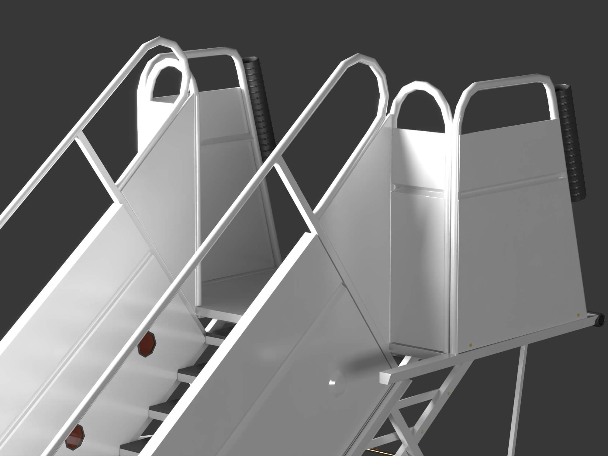 Airport Mobile Boarding Stairs 3D Model 3D Model