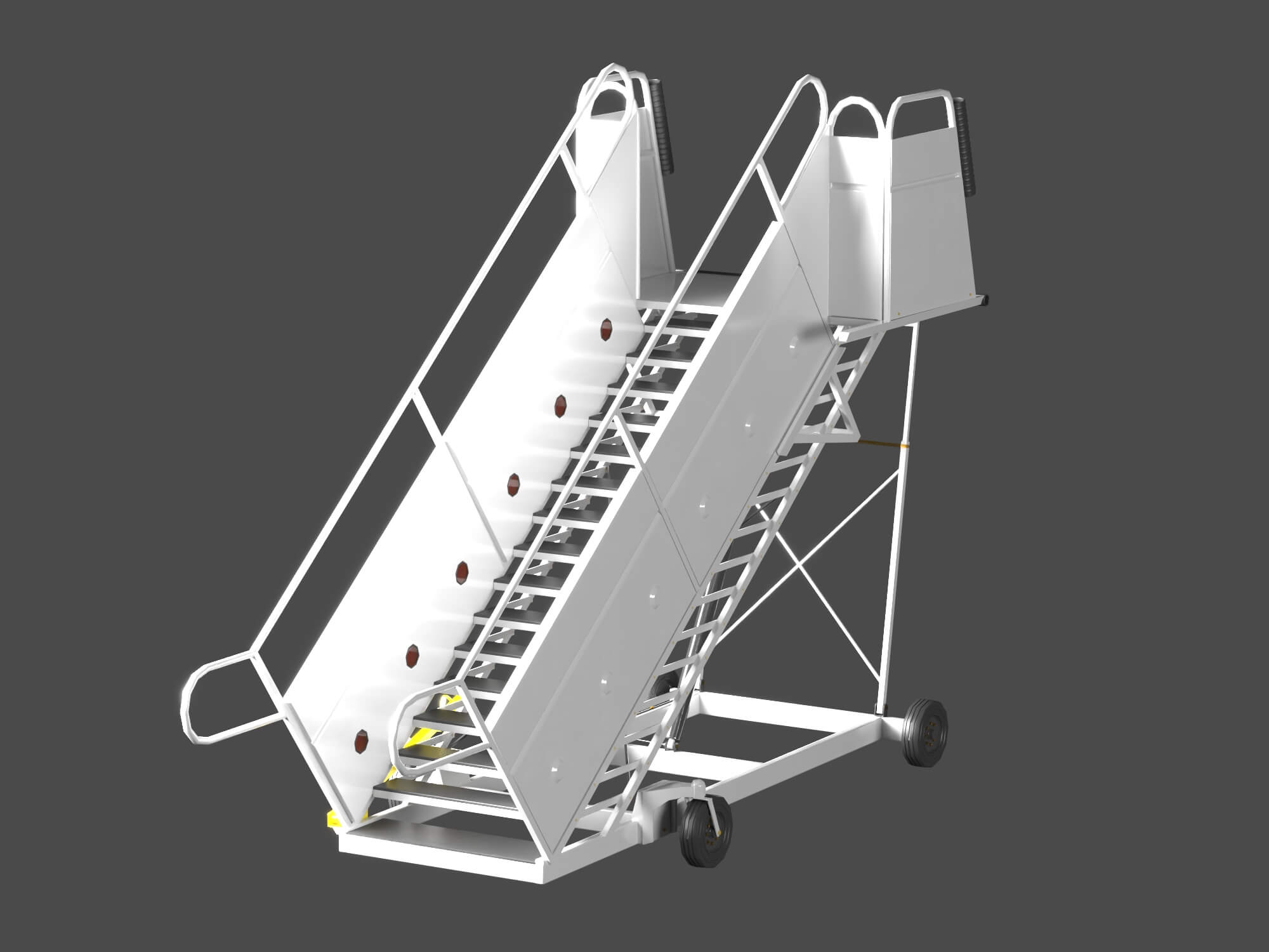 Airport Mobile Boarding Stairs 3D Model 3D Model