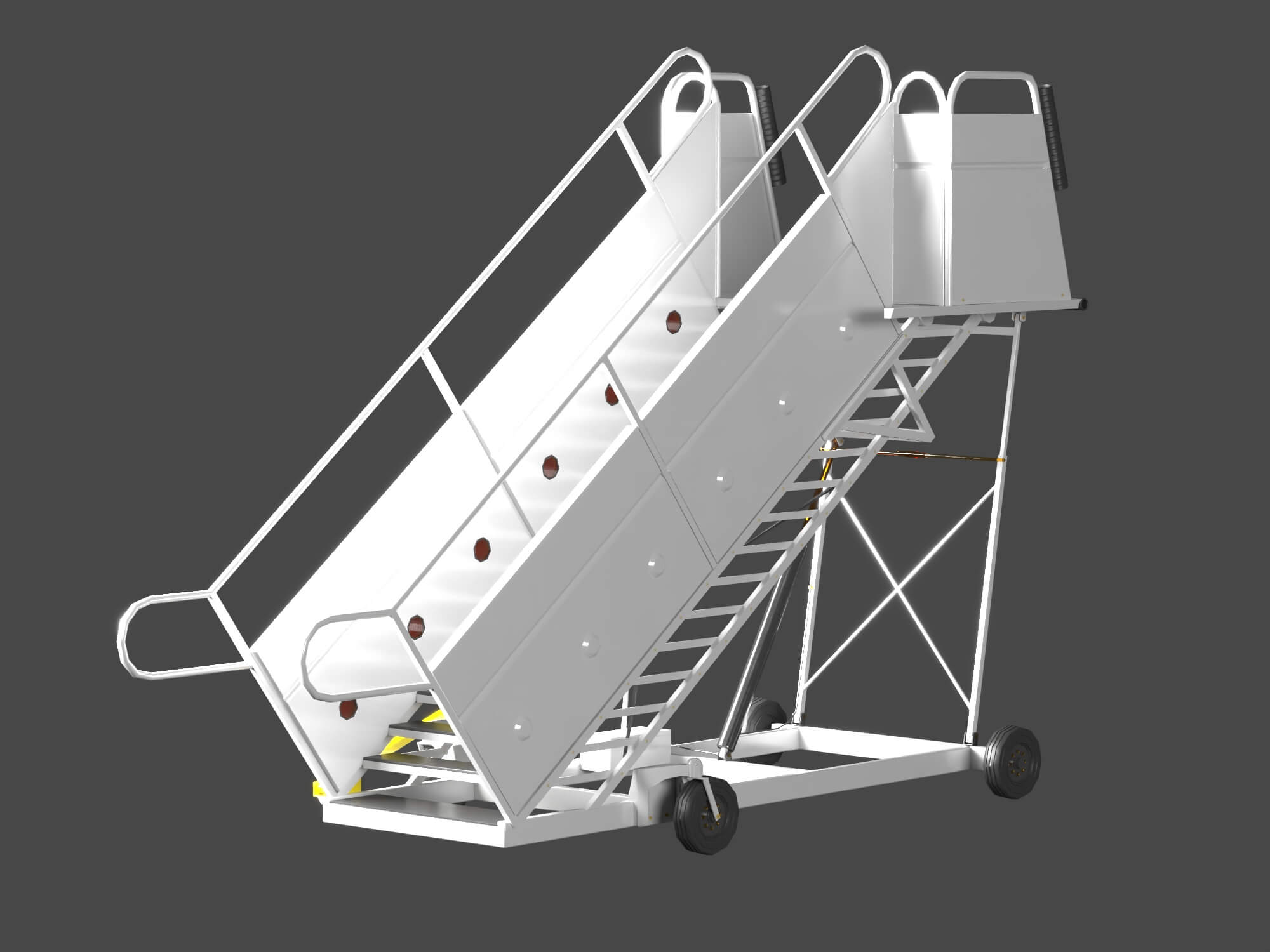 Airport Mobile Boarding Stairs 3D Model 3D Model