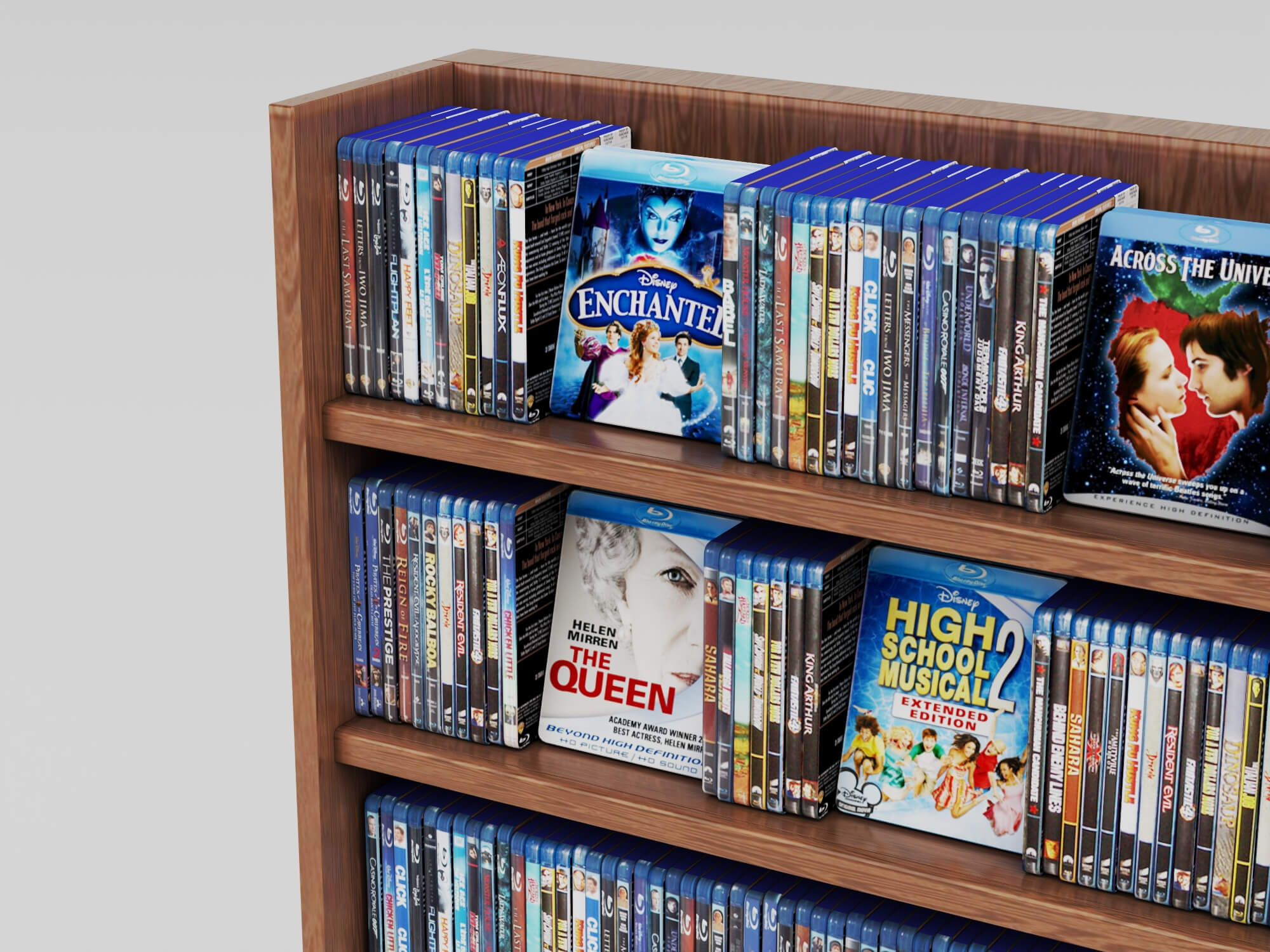 Bookstore Bookshelf and Magazine Display Rack Set 3D Model