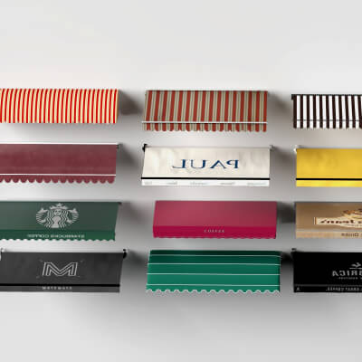 Cafe Shop Branded Awnings Collection