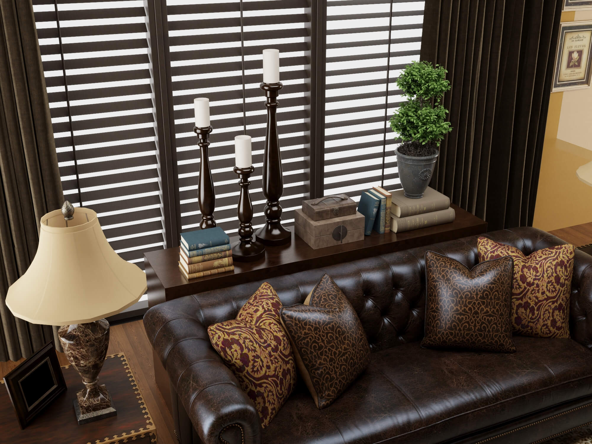 Classic Traditional Living Room Interior 3d Model 3D Model