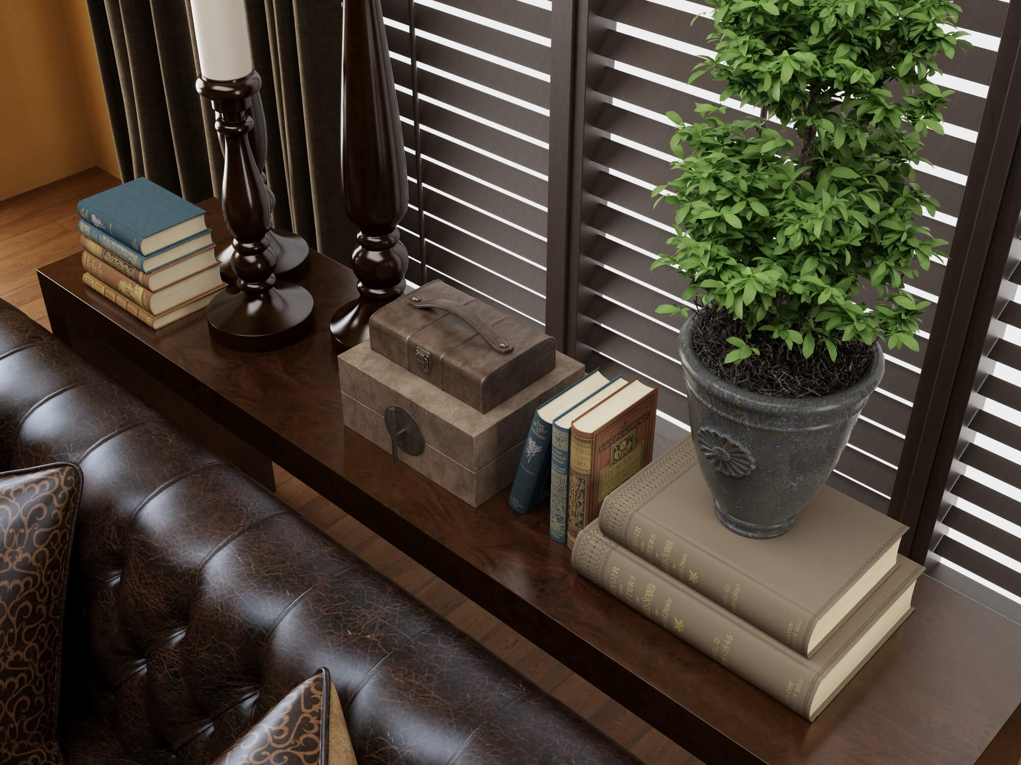 Classic Traditional Living Room Interior 3d Model 3D Model