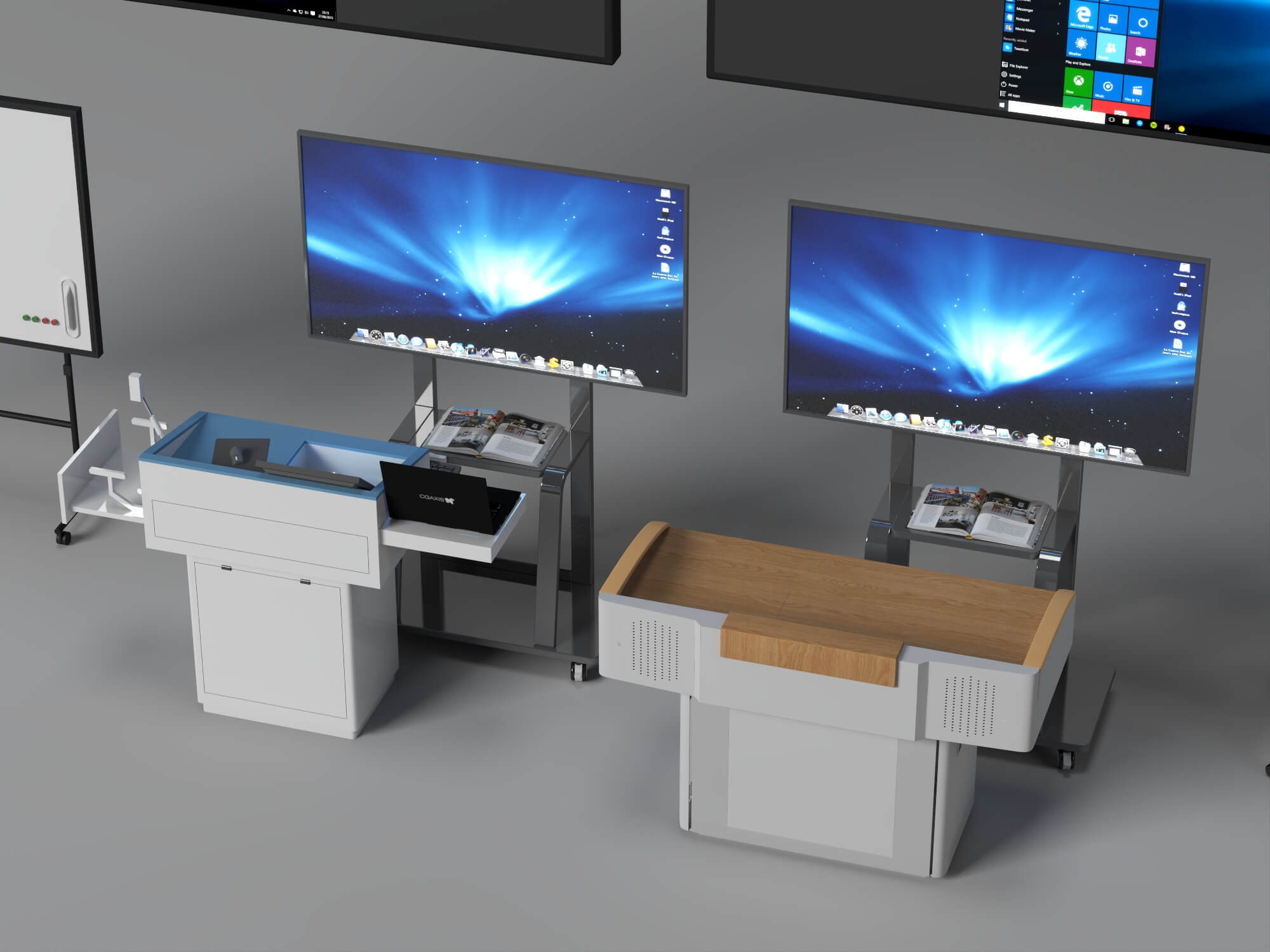 Classroom Teaching Equipment Collection 3D Model
