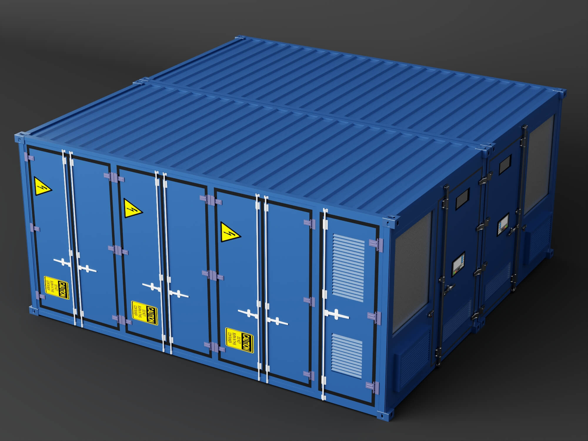 Container Type Power Substation 3D Model 3D Model