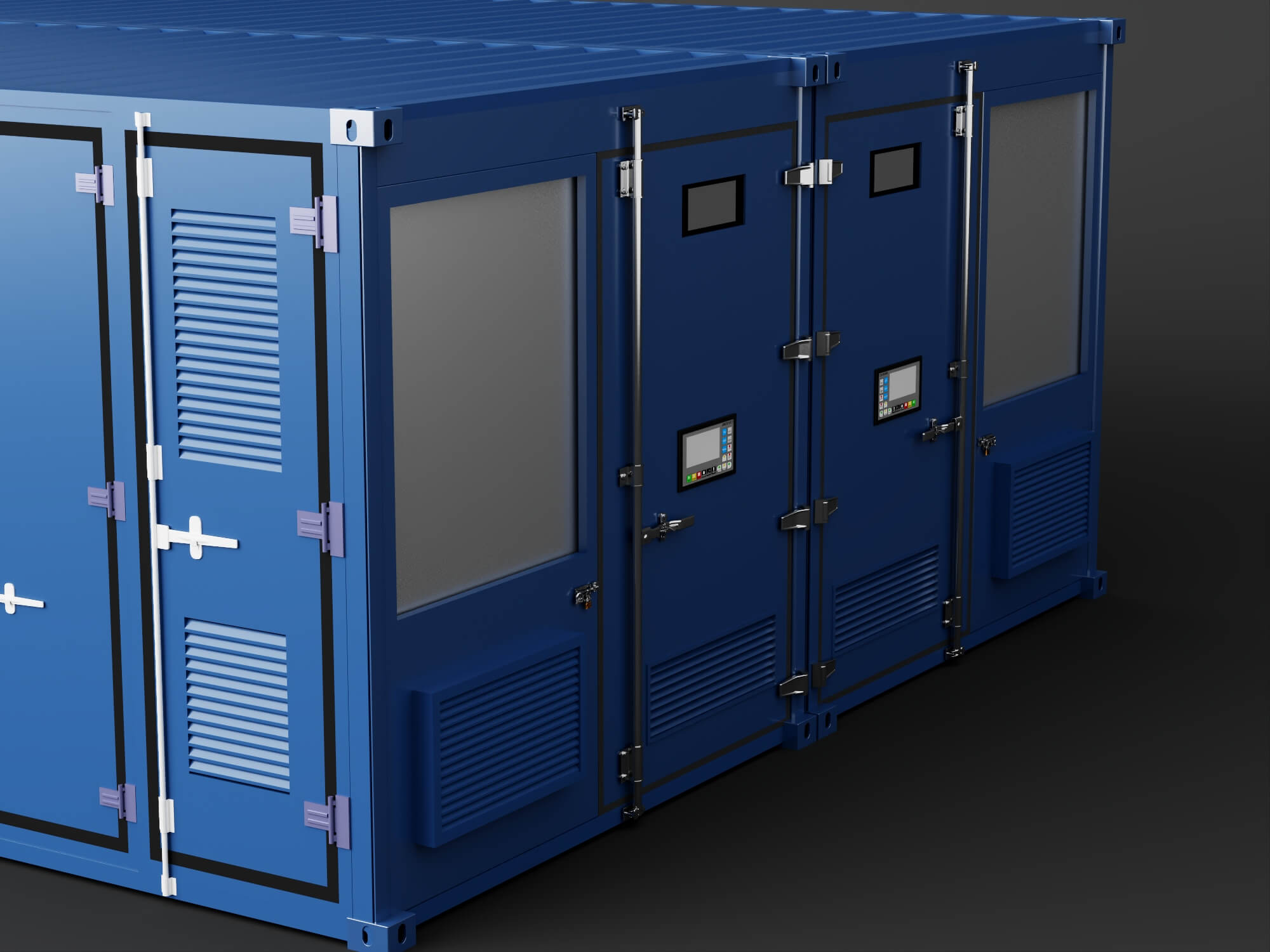 Container Type Power Substation 3D Model 3D Model