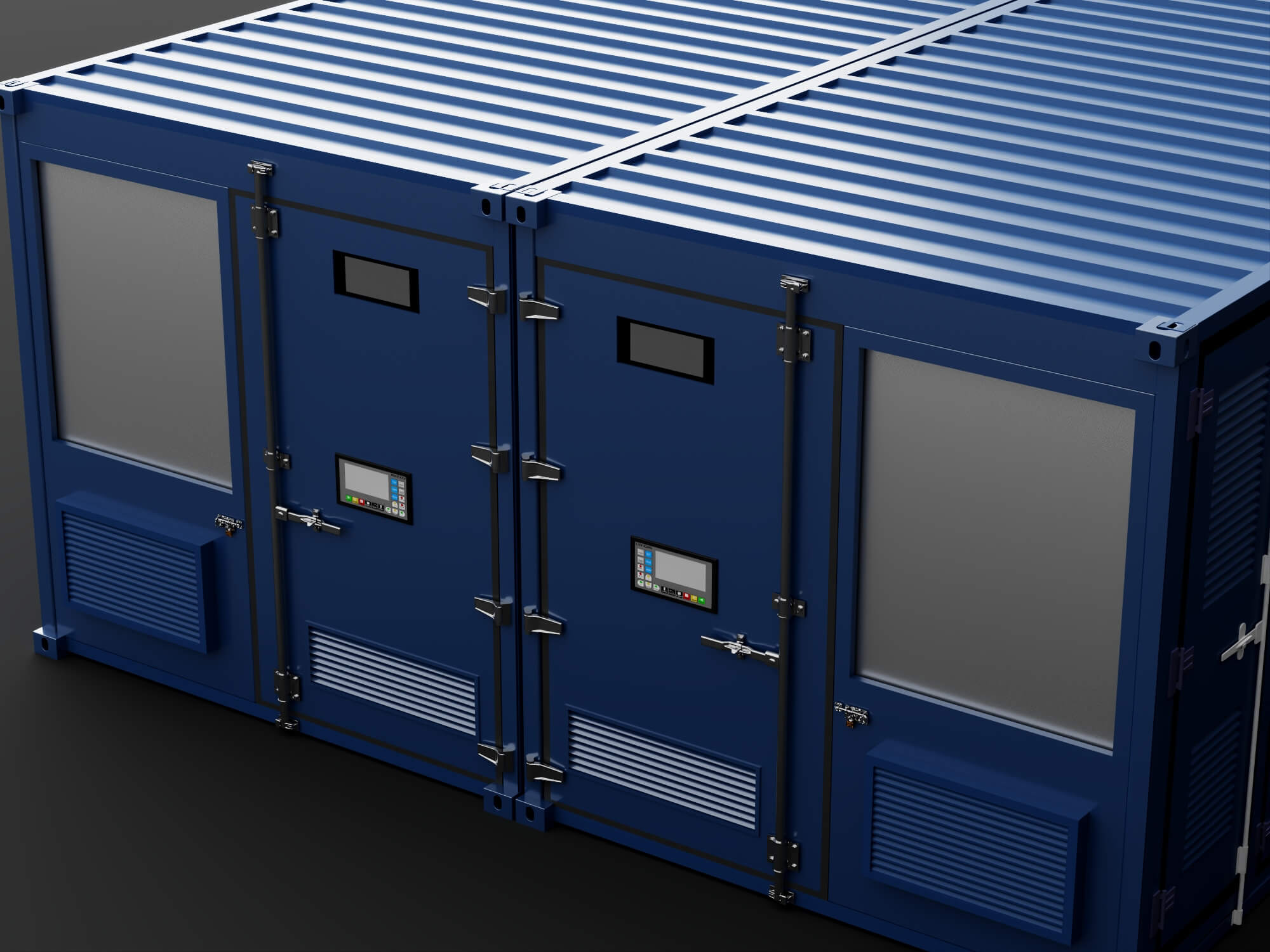 Container Type Power Substation 3D Model 3D Model
